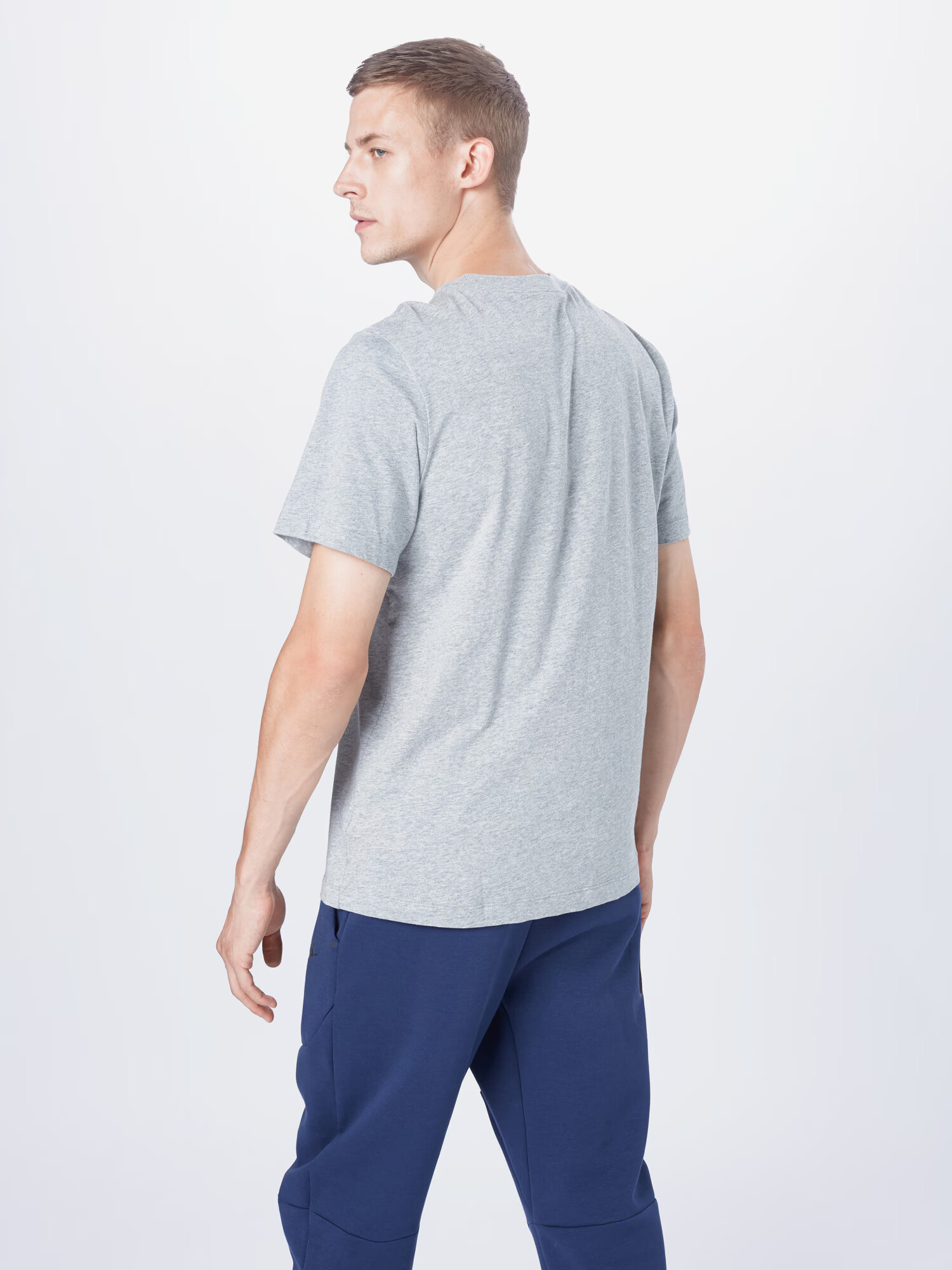 Nike Sportswear Tricou 'Club' bleumarin / gri amestecat - Pled.ro