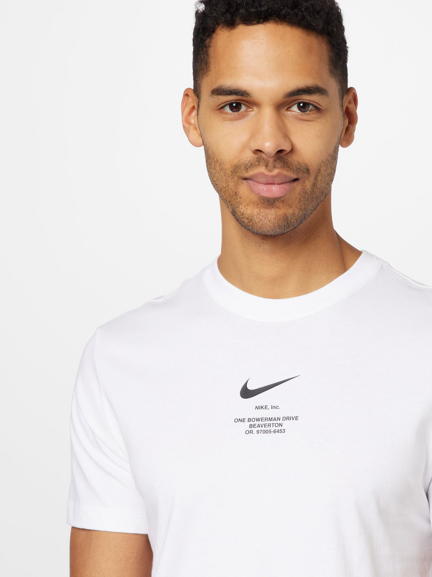 Nike Sportswear Tricou negru / alb - Pled.ro