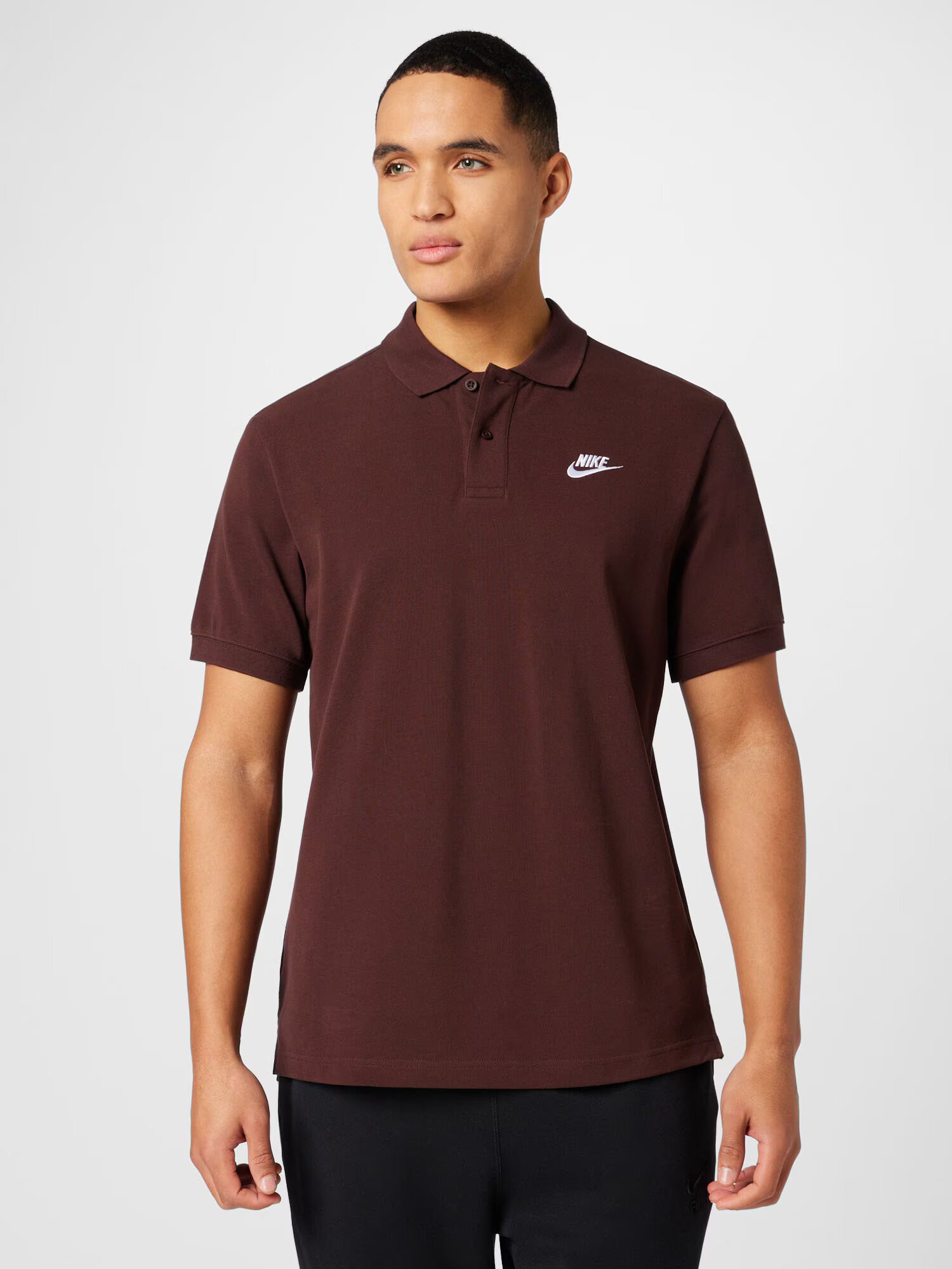 Nike Sportswear Tricou maro închis / alb - Pled.ro