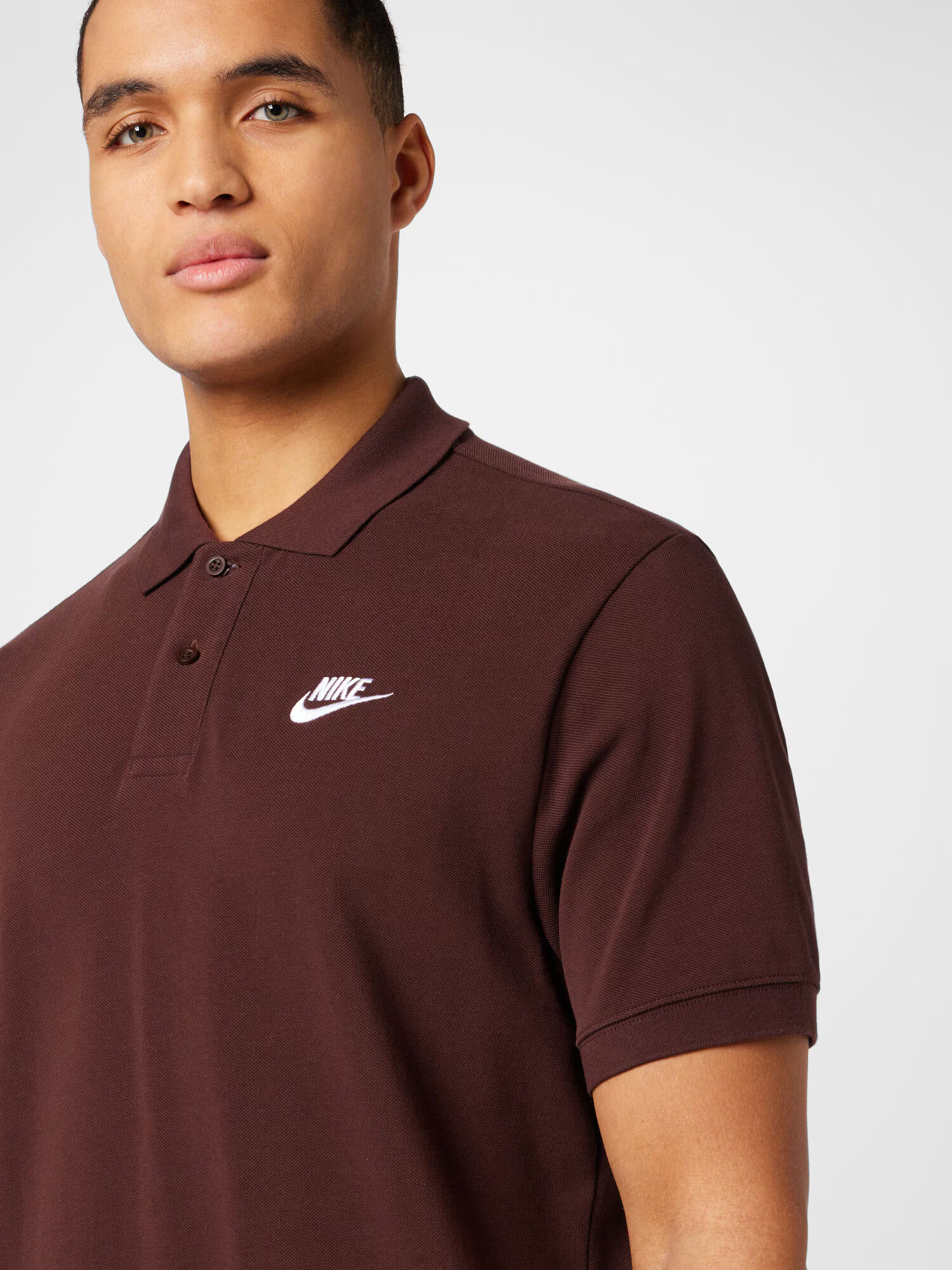 Nike Sportswear Tricou maro închis / alb - Pled.ro