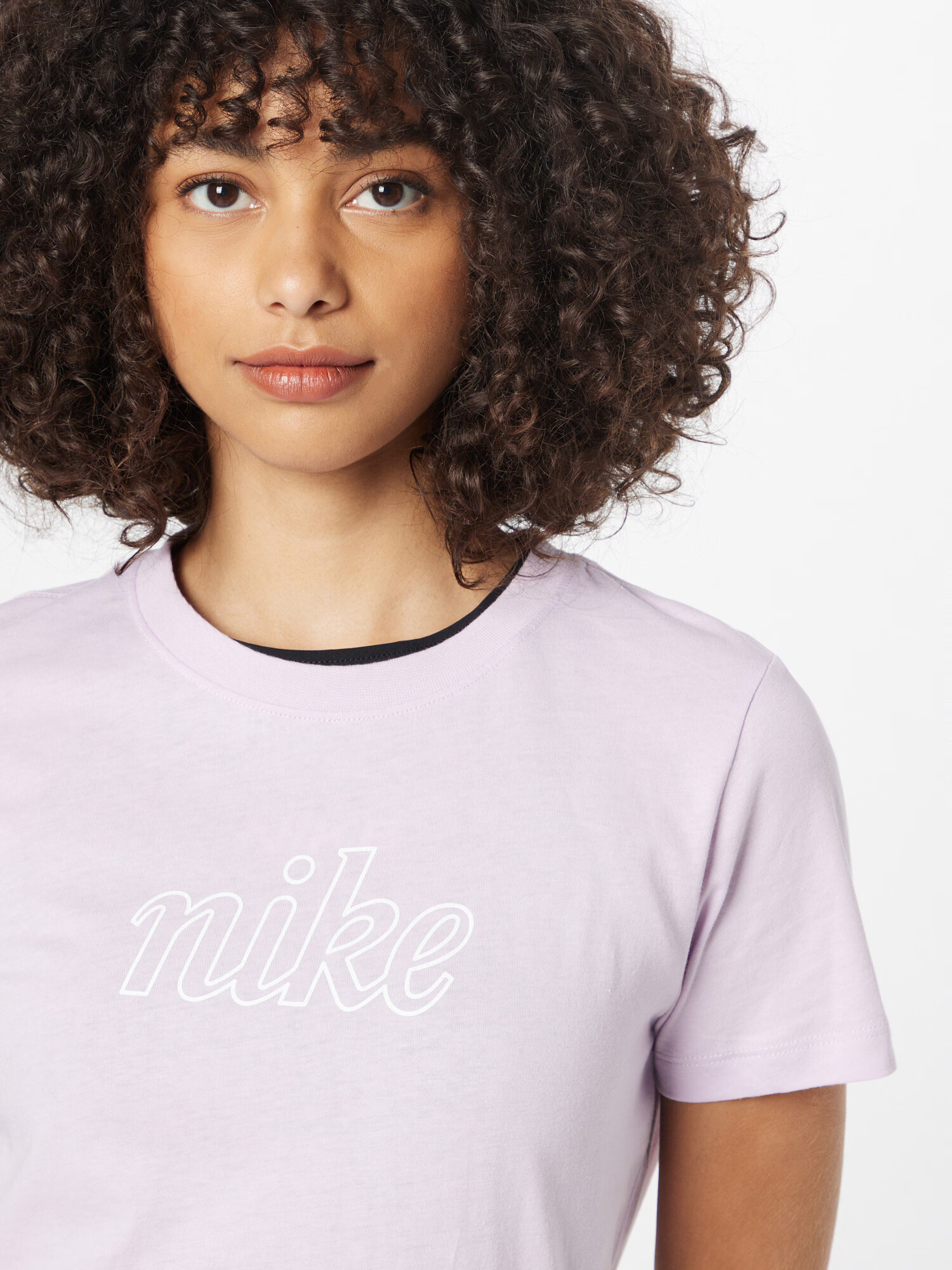 Nike Sportswear Tricou mov pastel / alb - Pled.ro