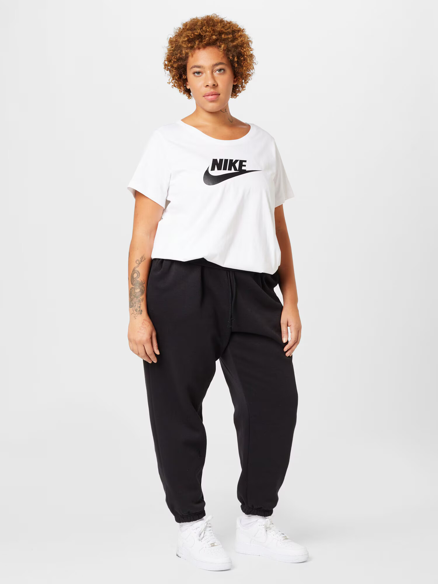 Nike Sportswear Tricou funcțional negru / alb - Pled.ro