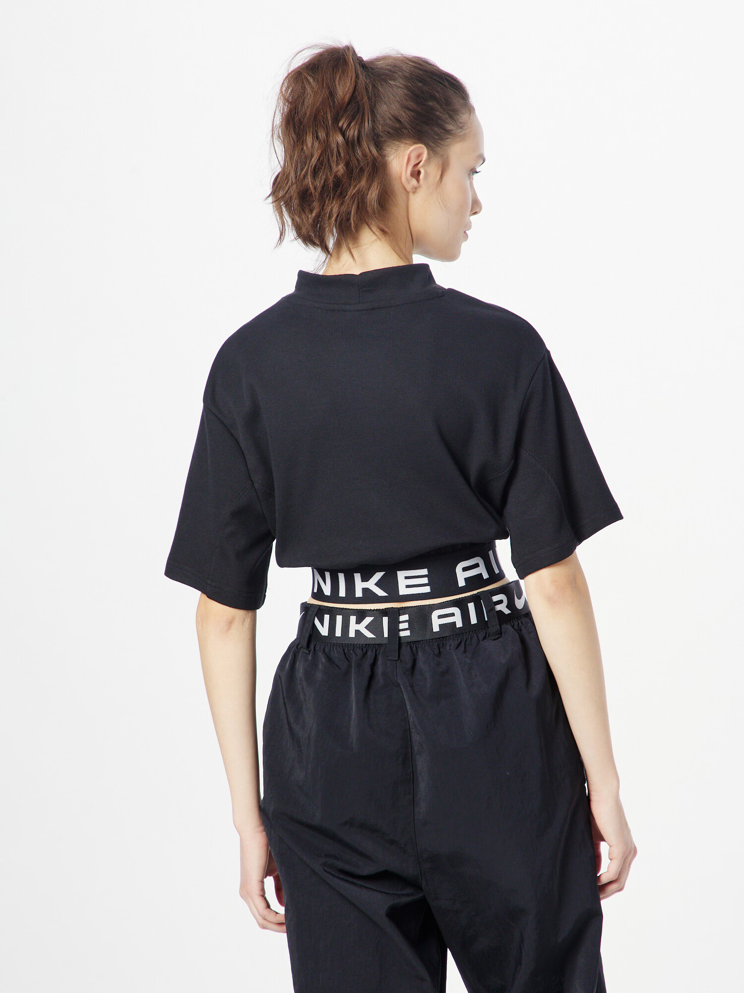 Nike Sportswear Tricou negru / alb - Pled.ro