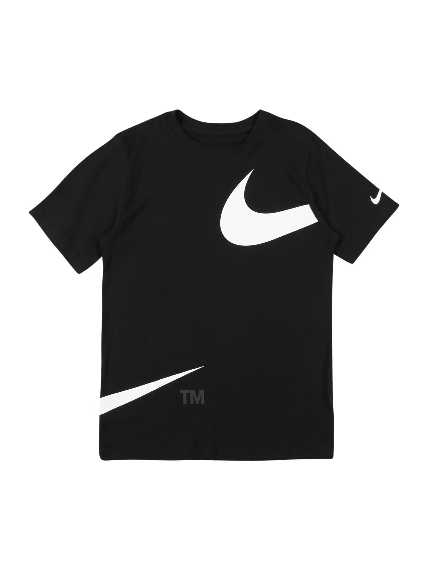 Nike Sportswear Tricou negru / alb - Pled.ro