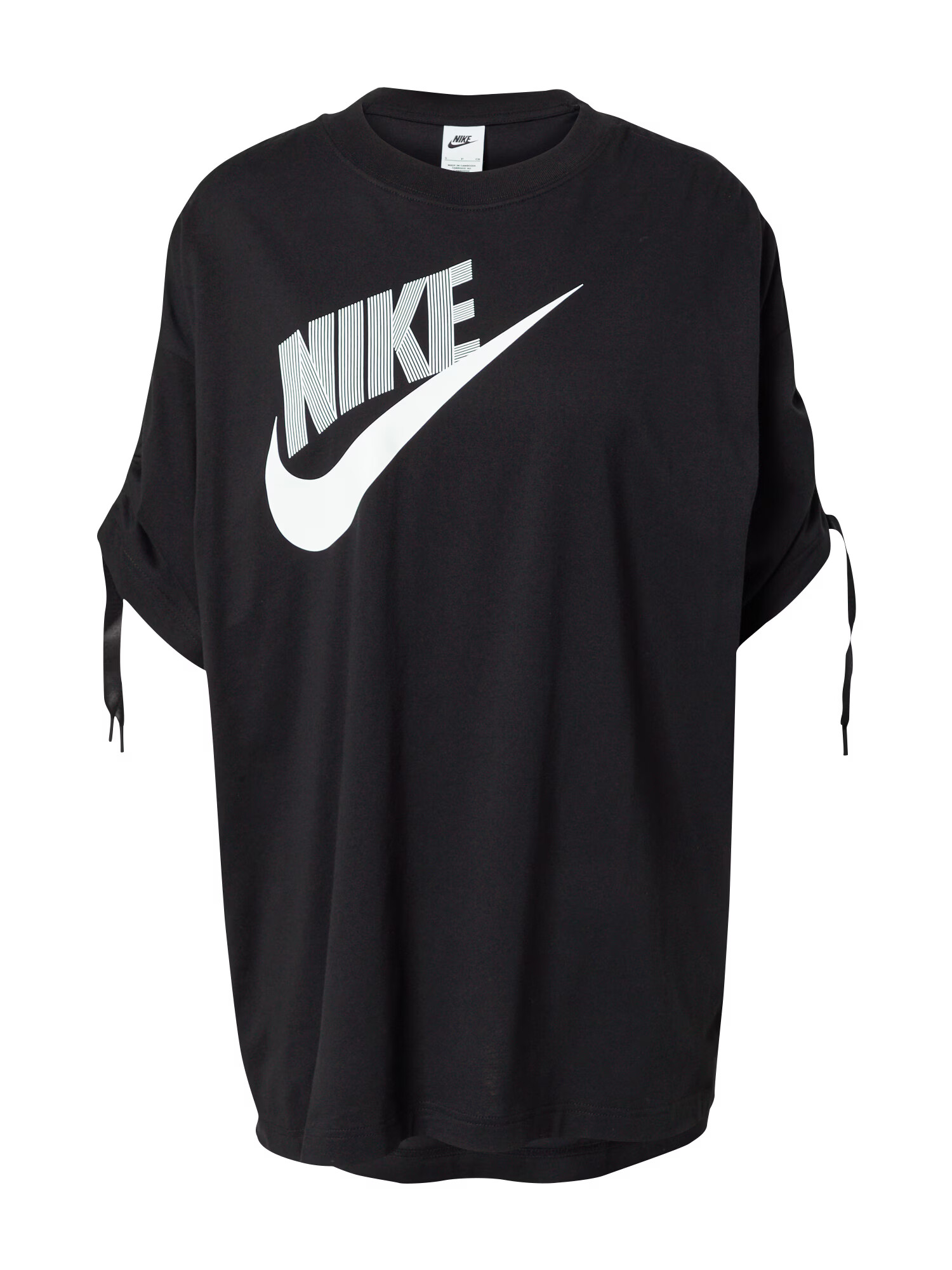 Nike Sportswear Tricou negru / alb - Pled.ro