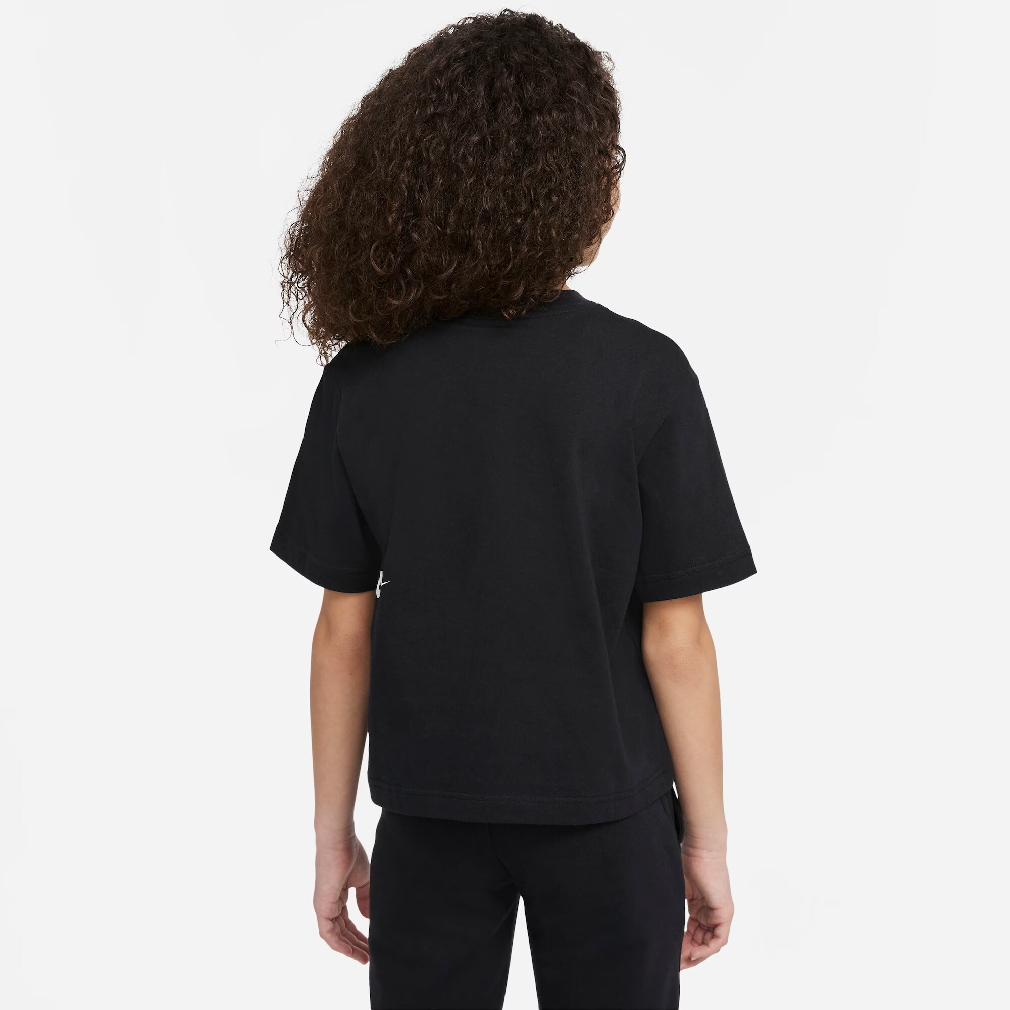 Nike Sportswear Tricou negru / alb - Pled.ro