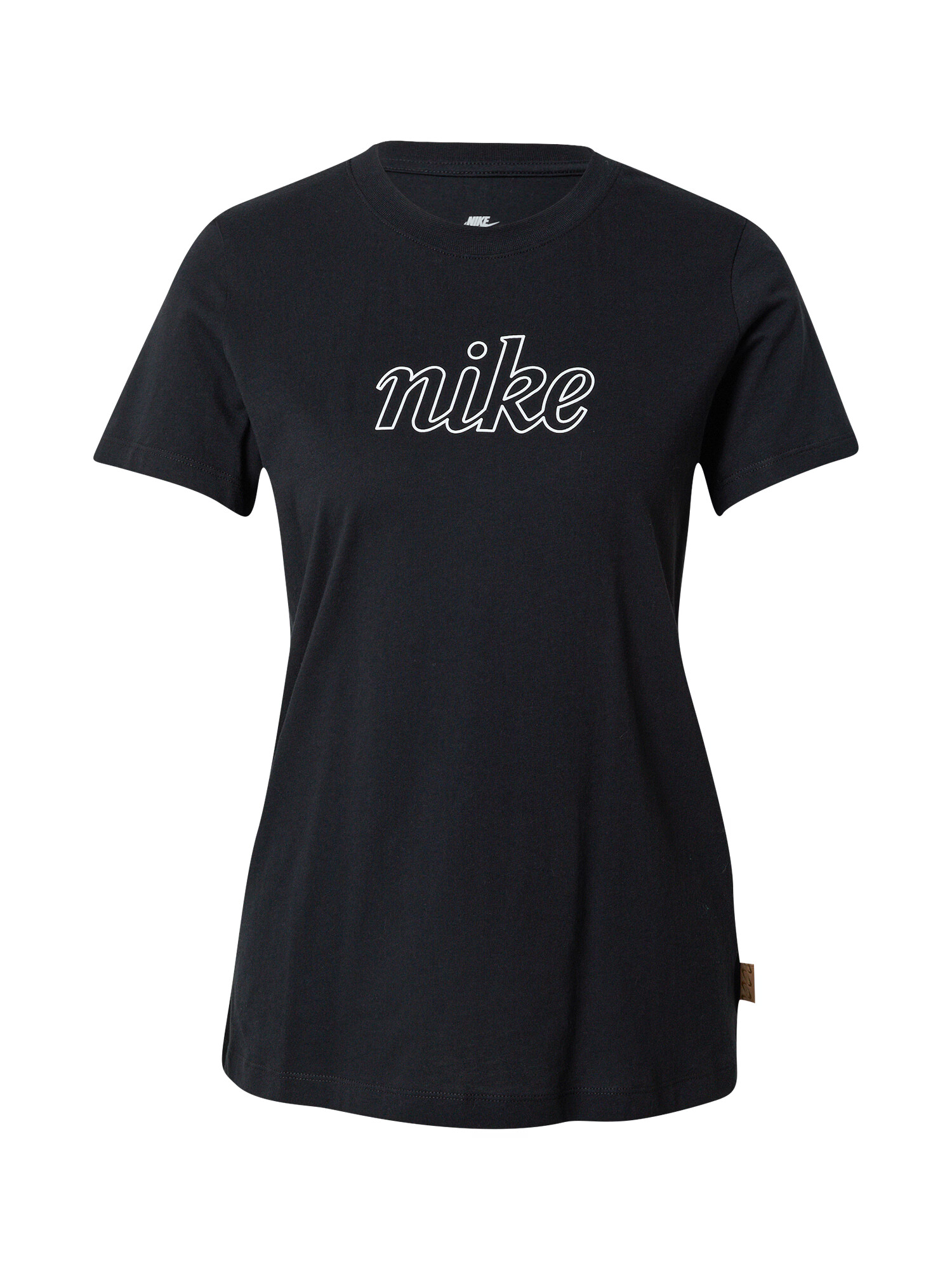 Nike Sportswear Tricou negru / alb - Pled.ro