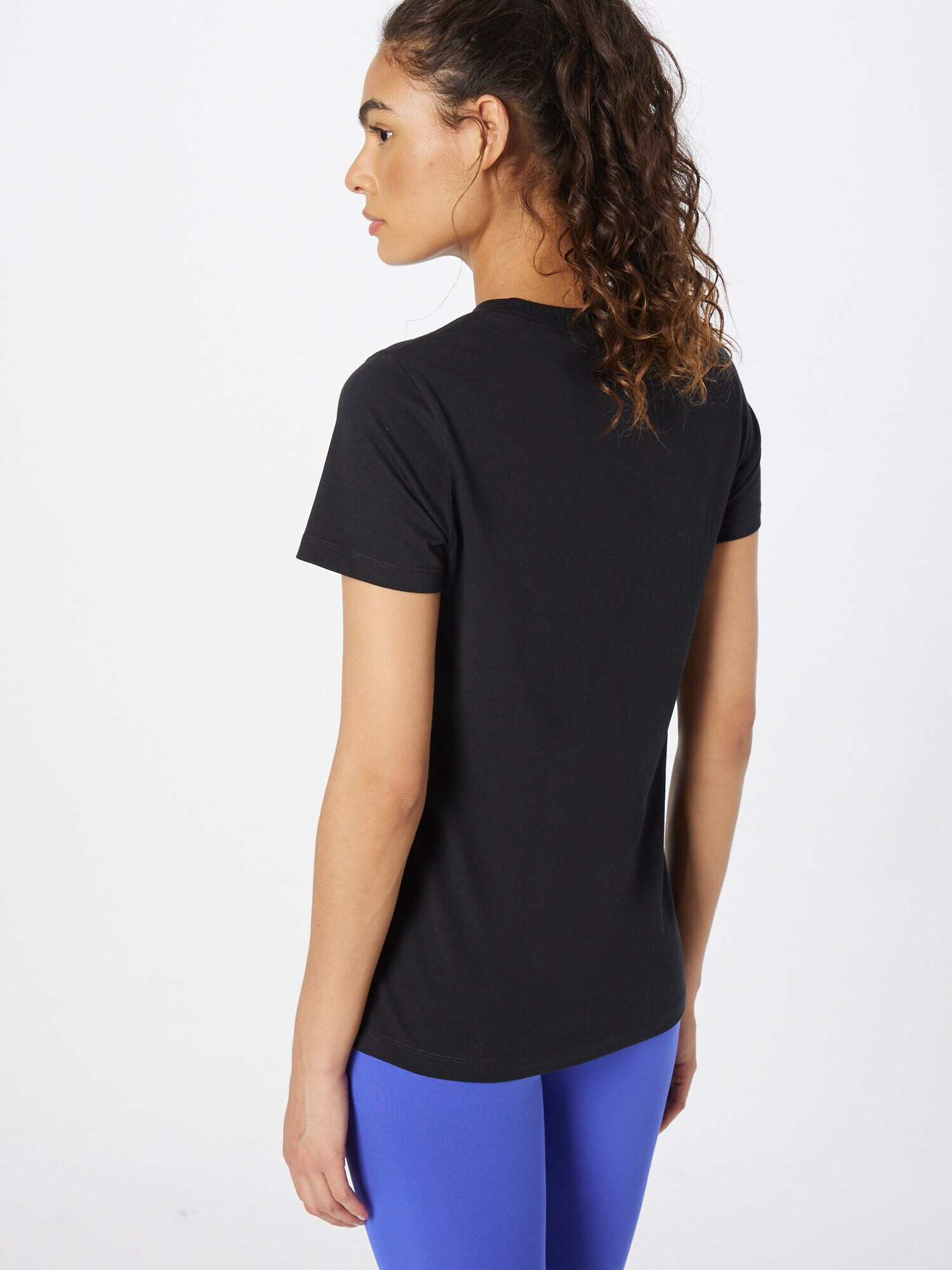 Nike Sportswear Tricou negru / alb - Pled.ro