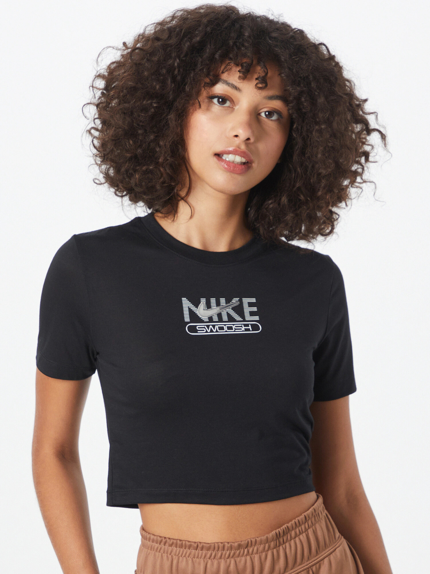 Nike Sportswear Tricou negru / alb - Pled.ro