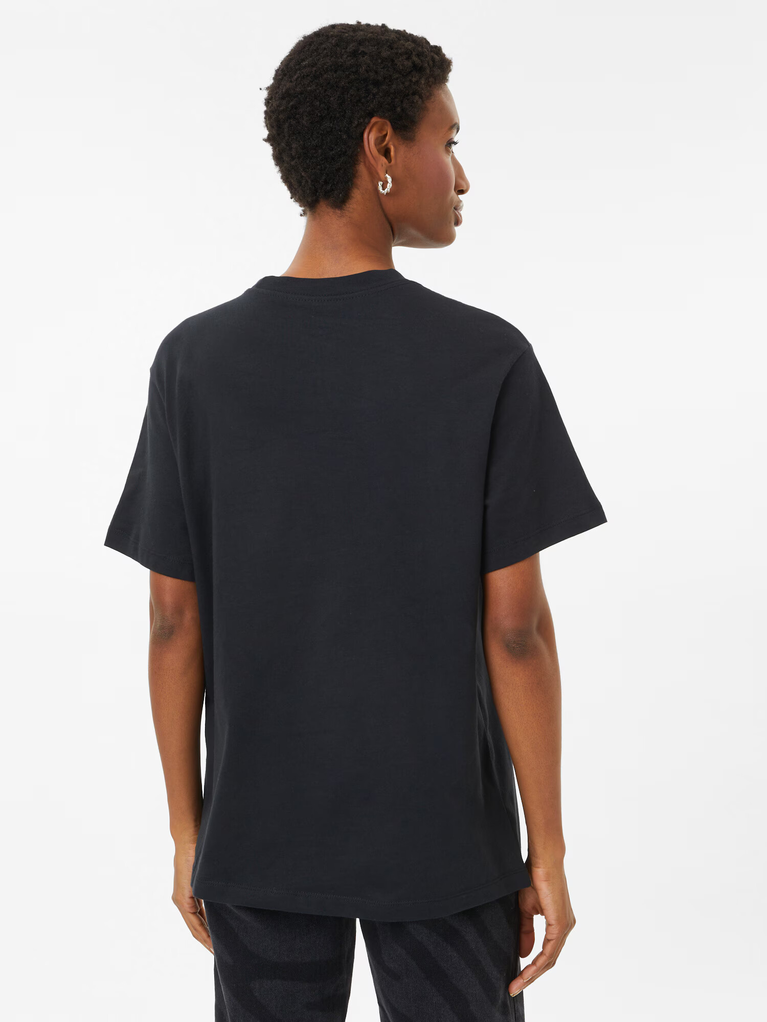 Nike Sportswear Tricou negru / alb - Pled.ro