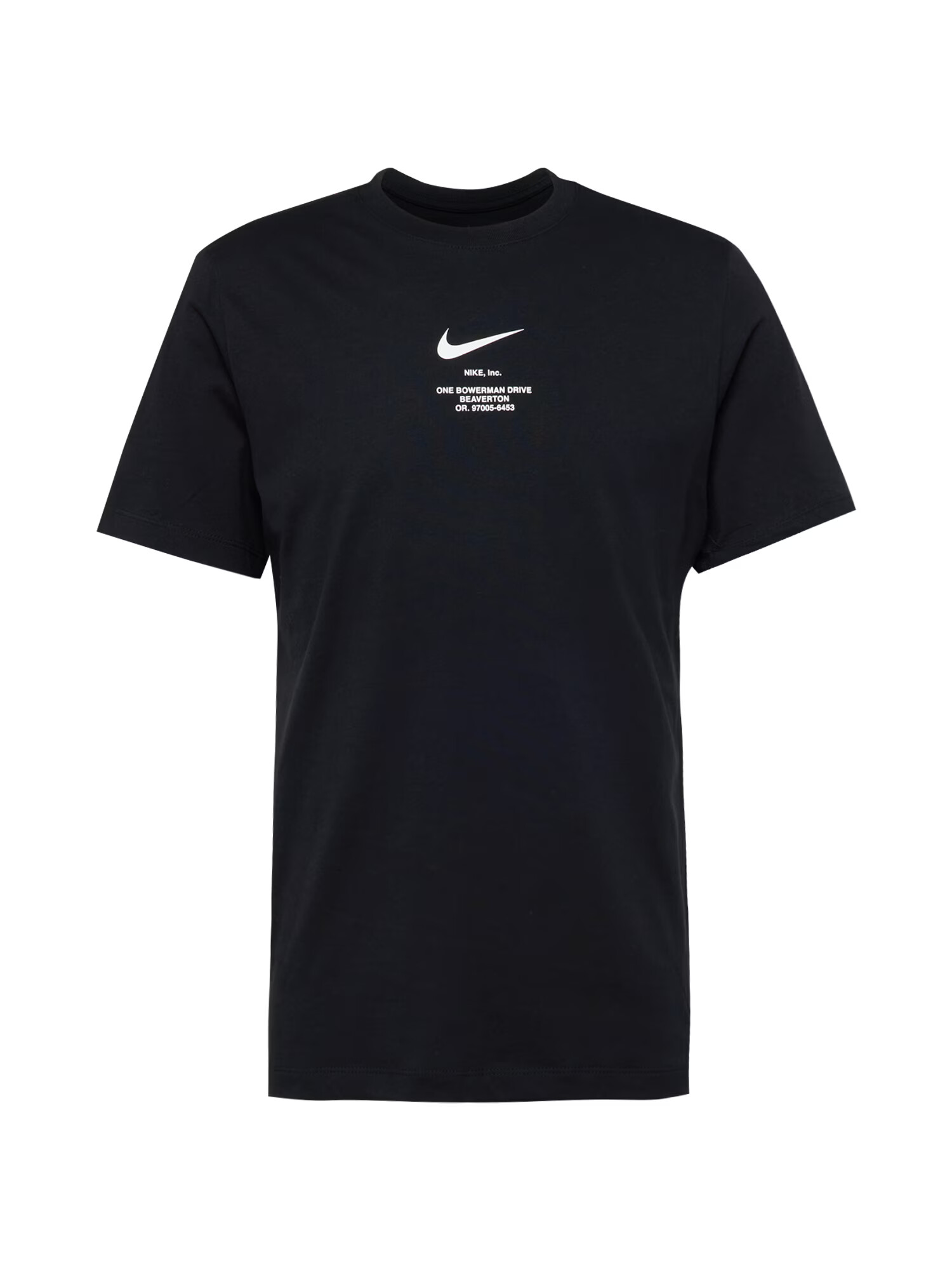 Nike Sportswear Tricou negru / alb - Pled.ro