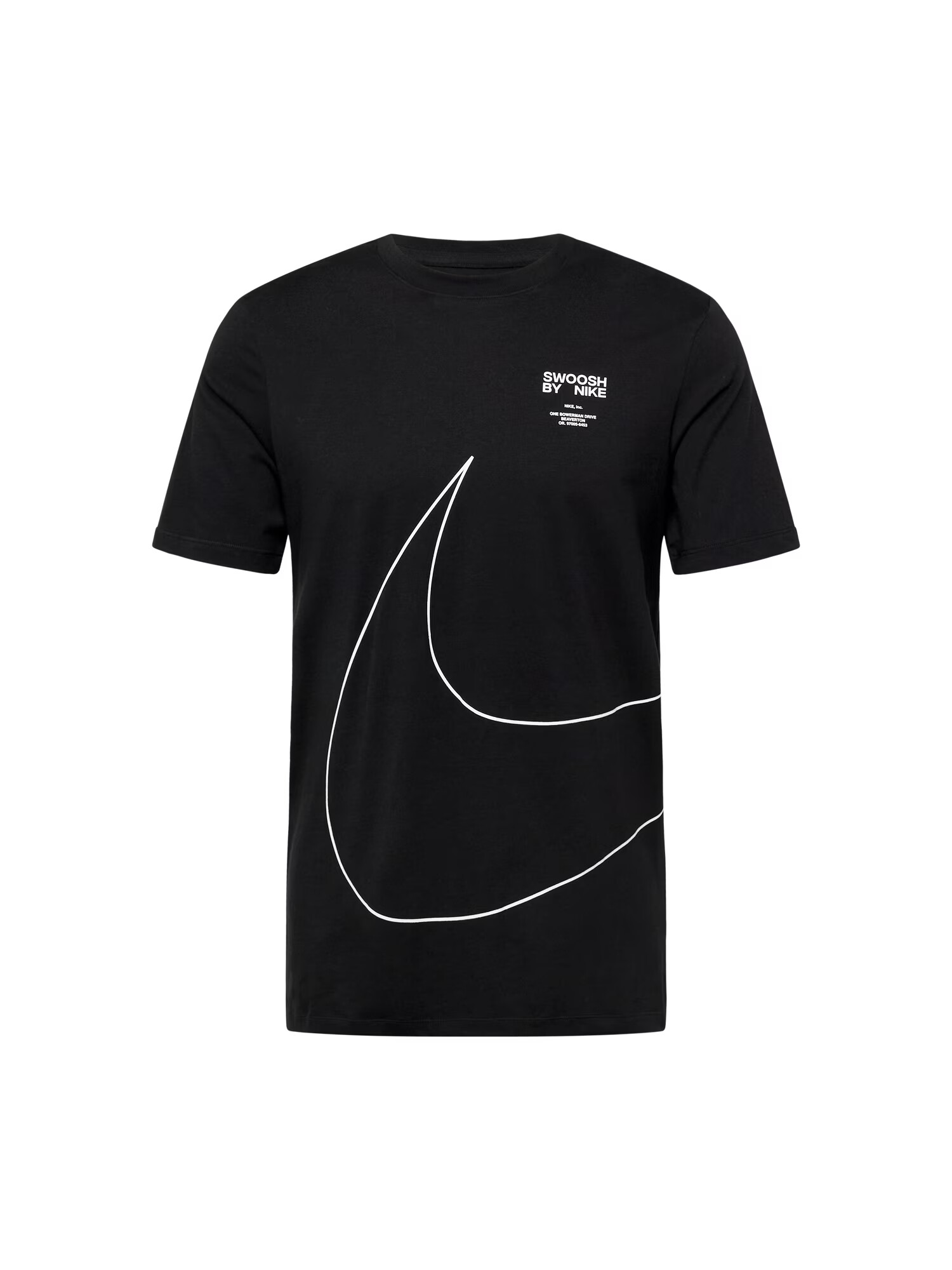 Nike Sportswear Tricou negru / alb - Pled.ro