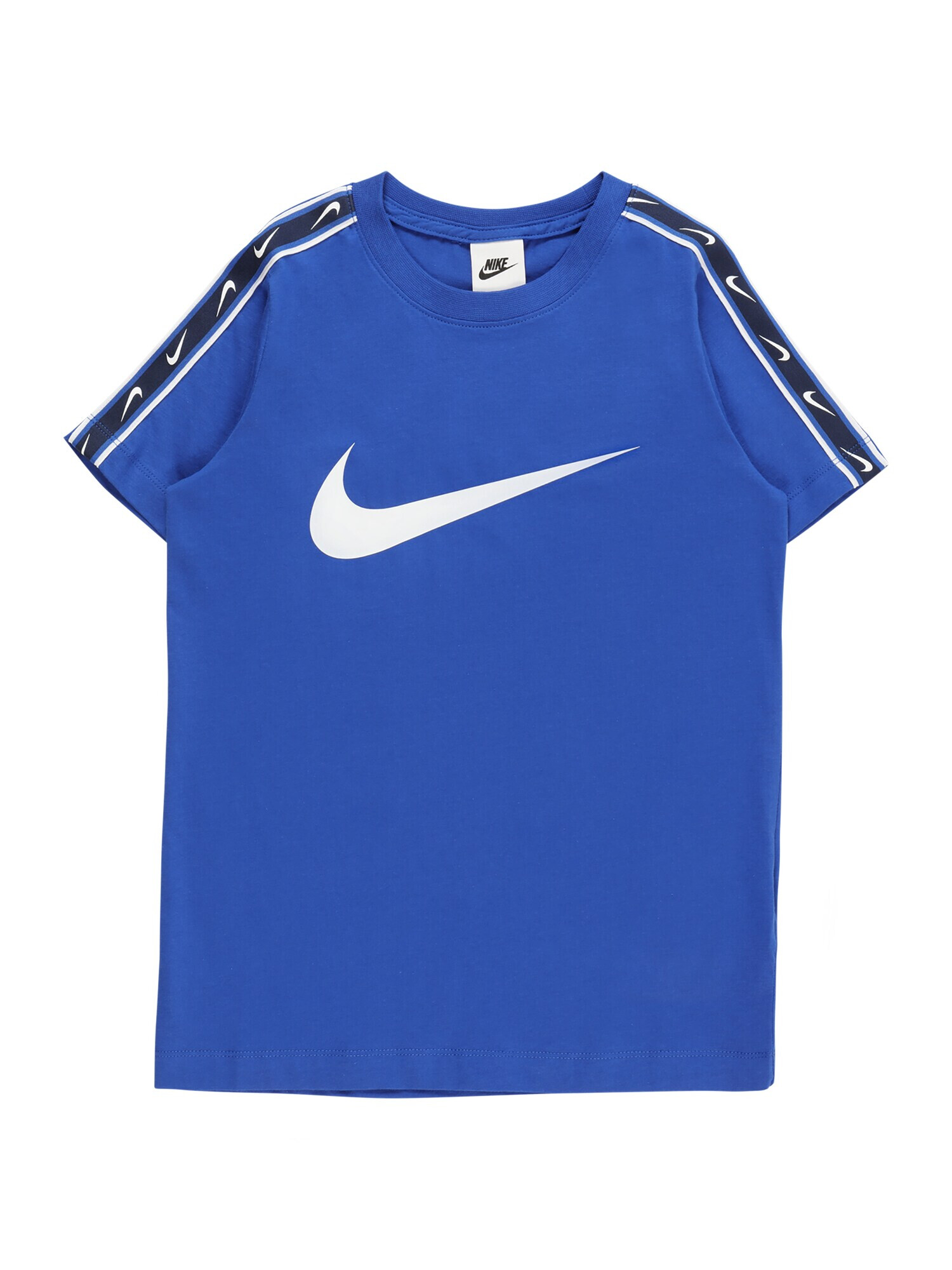 Nike Sportswear Tricou 'REPEAT' albastru regal / negru / alb - Pled.ro