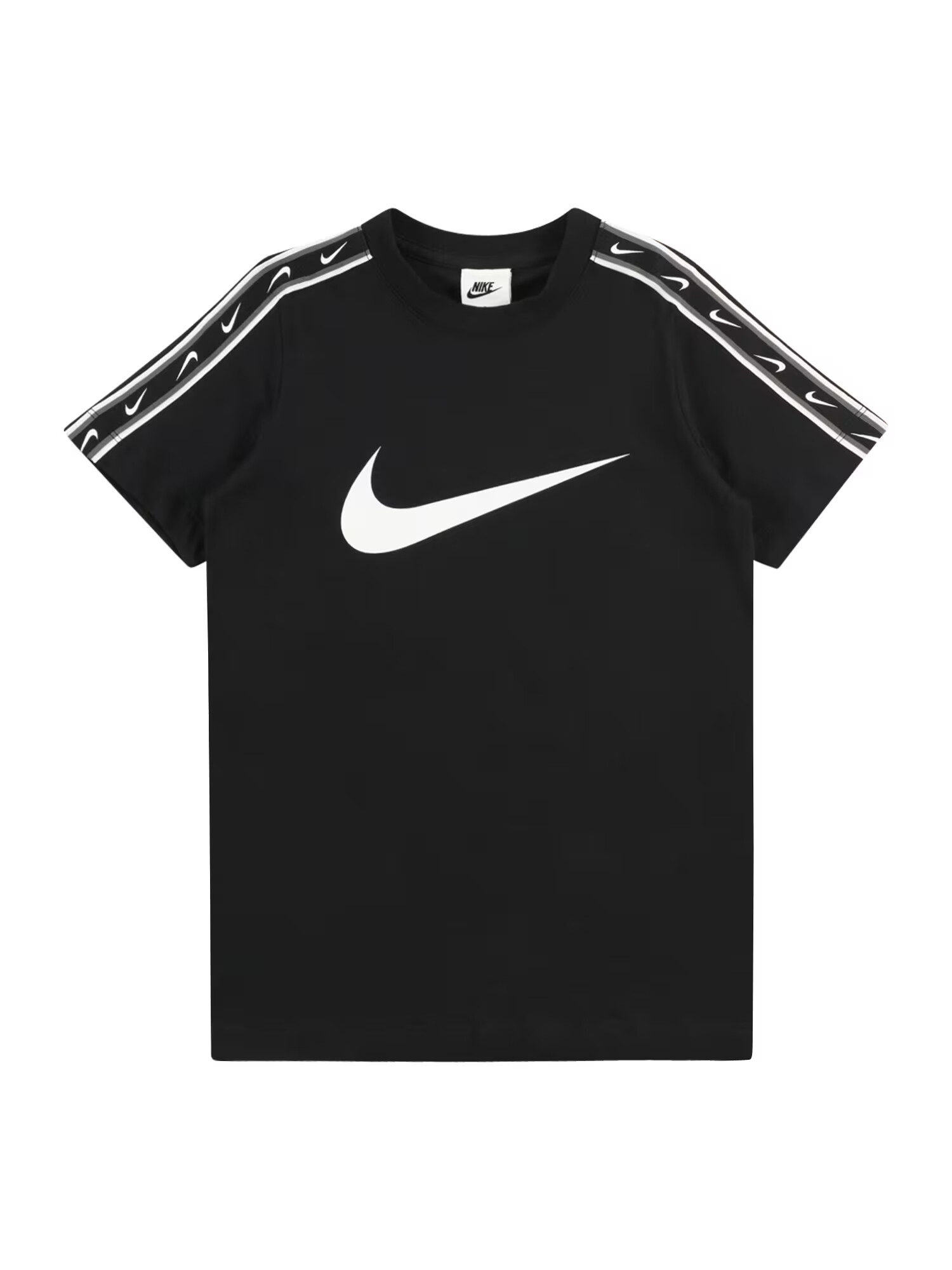 Nike Sportswear Tricou 'REPEAT' gri / negru / alb - Pled.ro