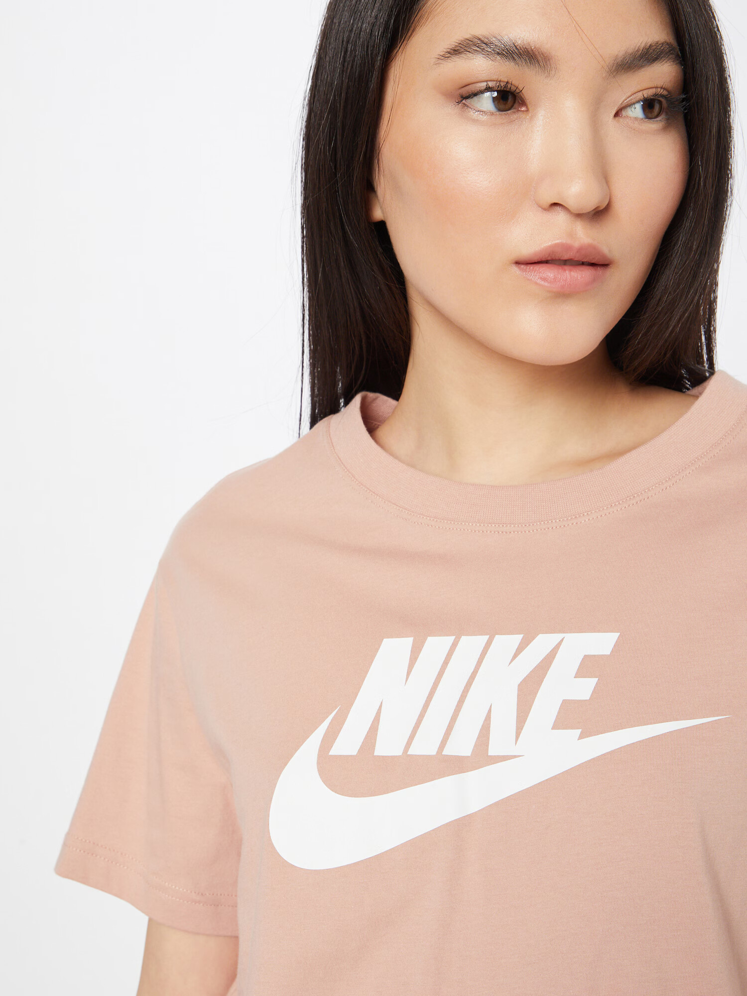 Nike Sportswear Tricou roz pastel / alb - Pled.ro