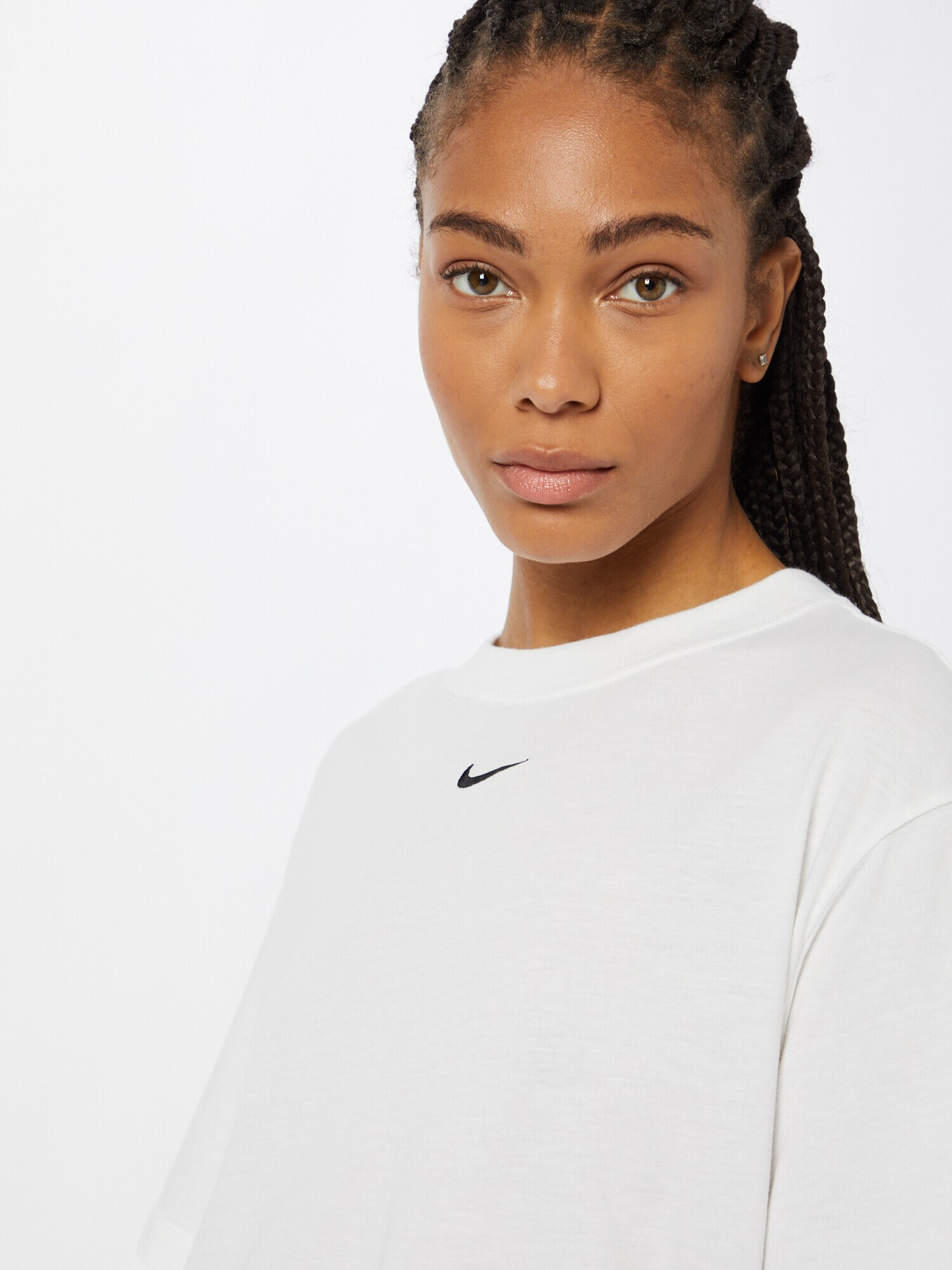 Nike Sportswear Tricou supradimensional negru / alb - Pled.ro