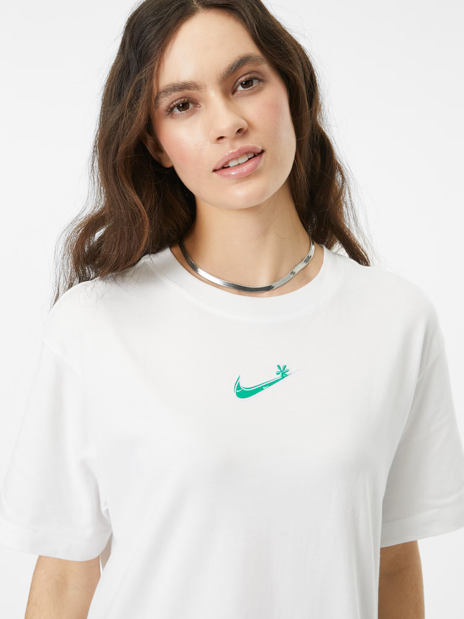 Nike Sportswear Tricou verde / alb - Pled.ro