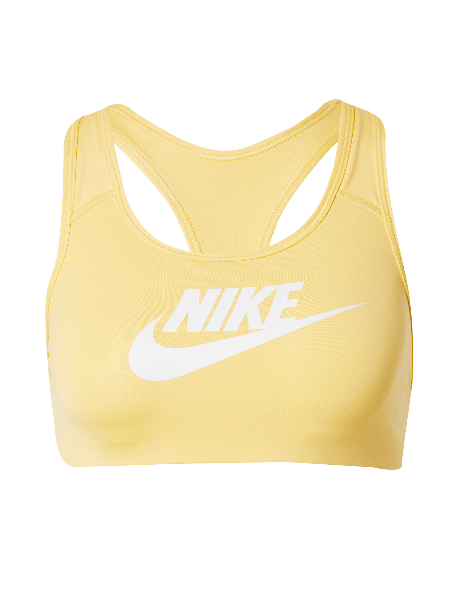 NIKE Sutien sport 'FUTURA' galben citron / alb - Pled.ro