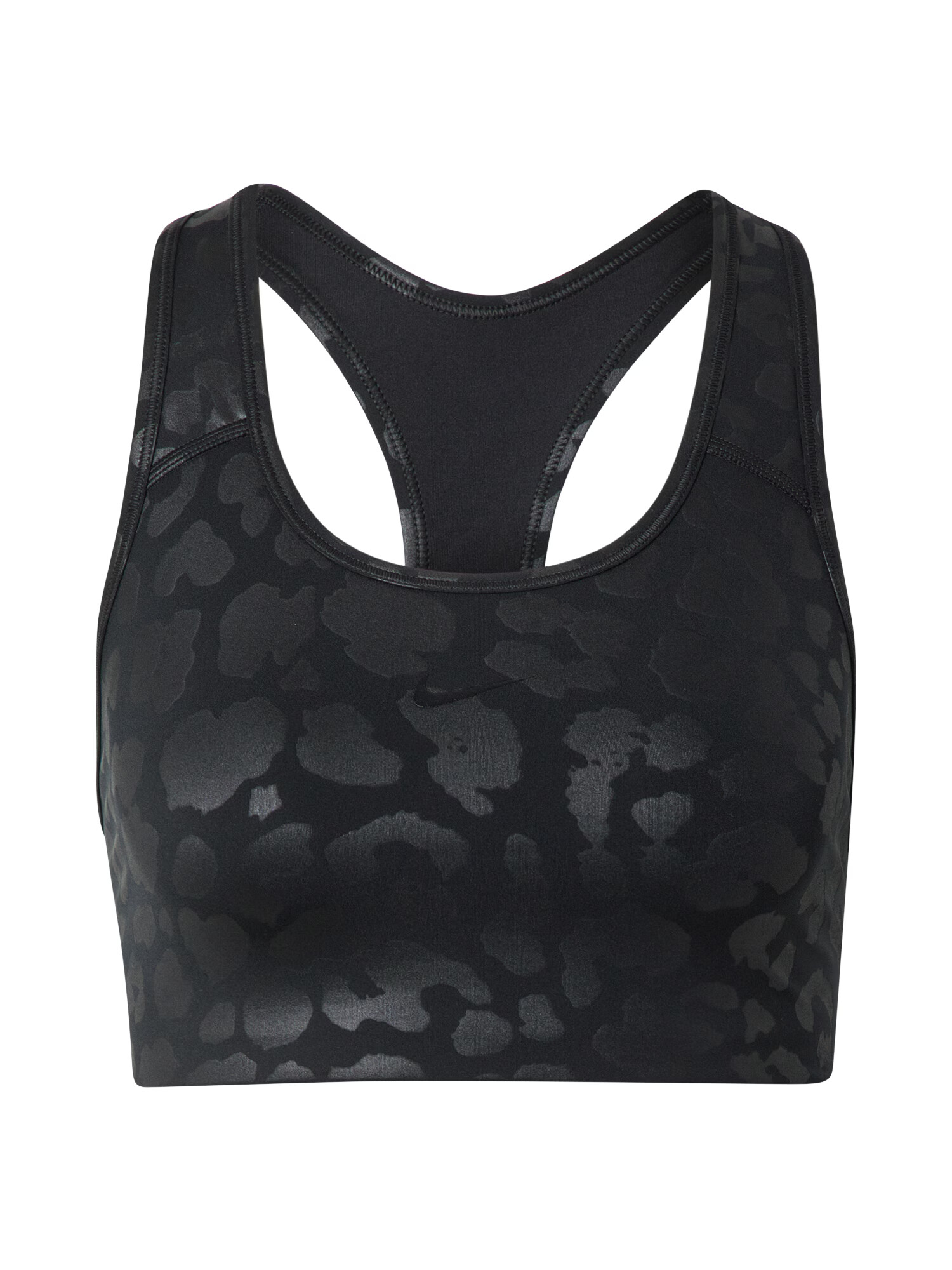 NIKE Sutien sport gri metalic / negru - Pled.ro