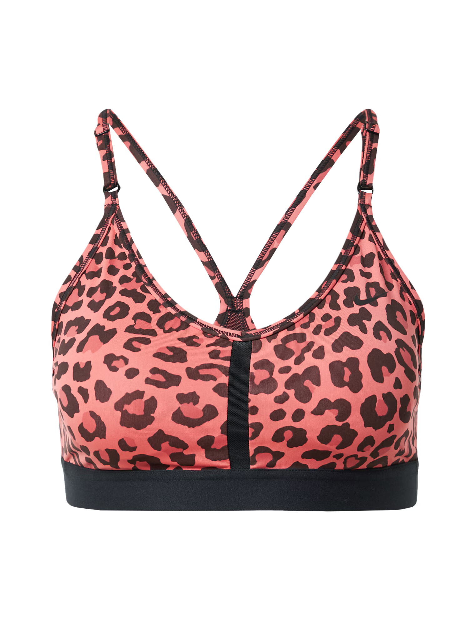 NIKE Sutien sport 'INDY' corai / roz / negru - Pled.ro