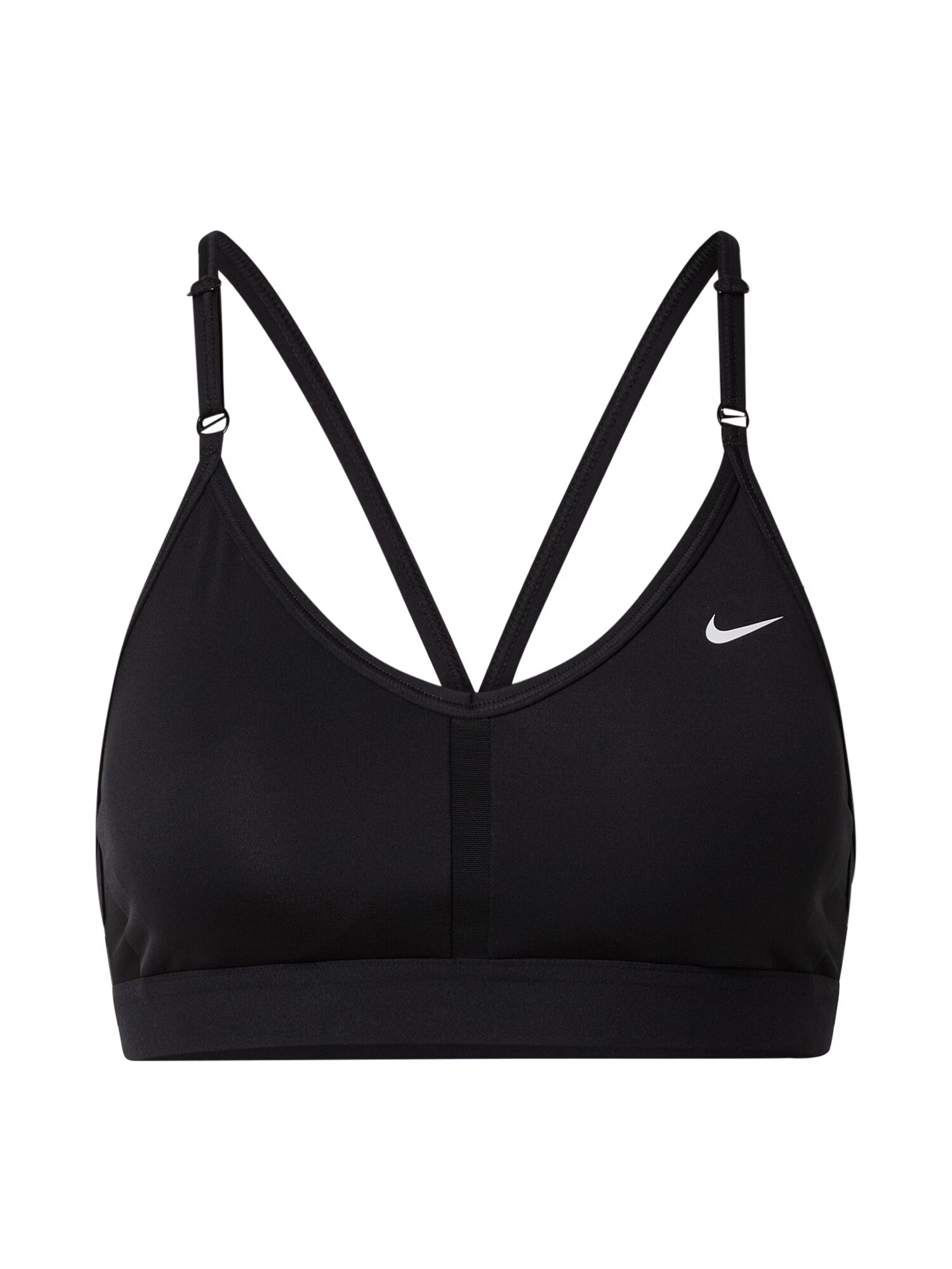 NIKE Sutien sport 'Indy' negru / alb - Pled.ro