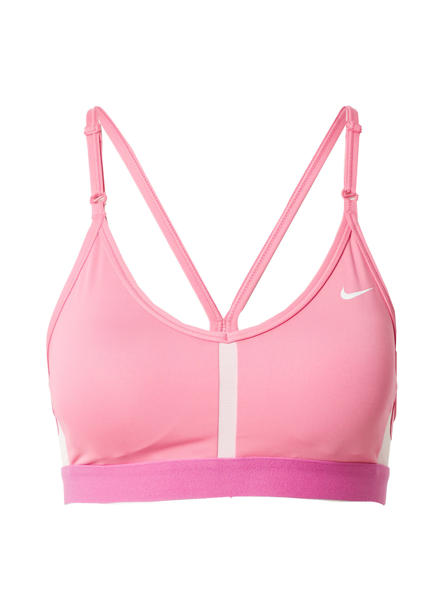 NIKE Sutien sport 'Indy' roz deschis / alb - Pled.ro