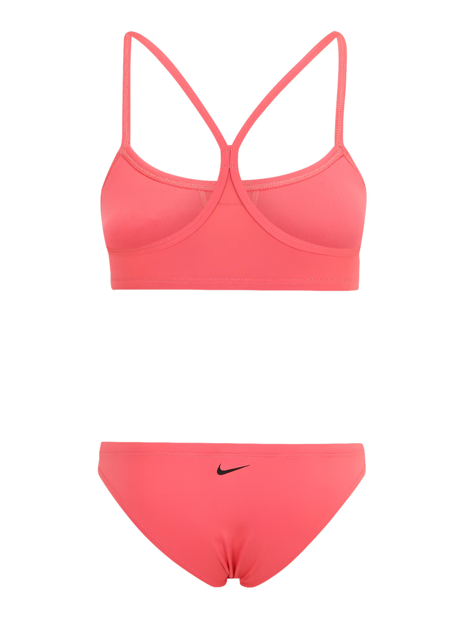 Nike Swim Costum de baie sport corai / negru - Pled.ro