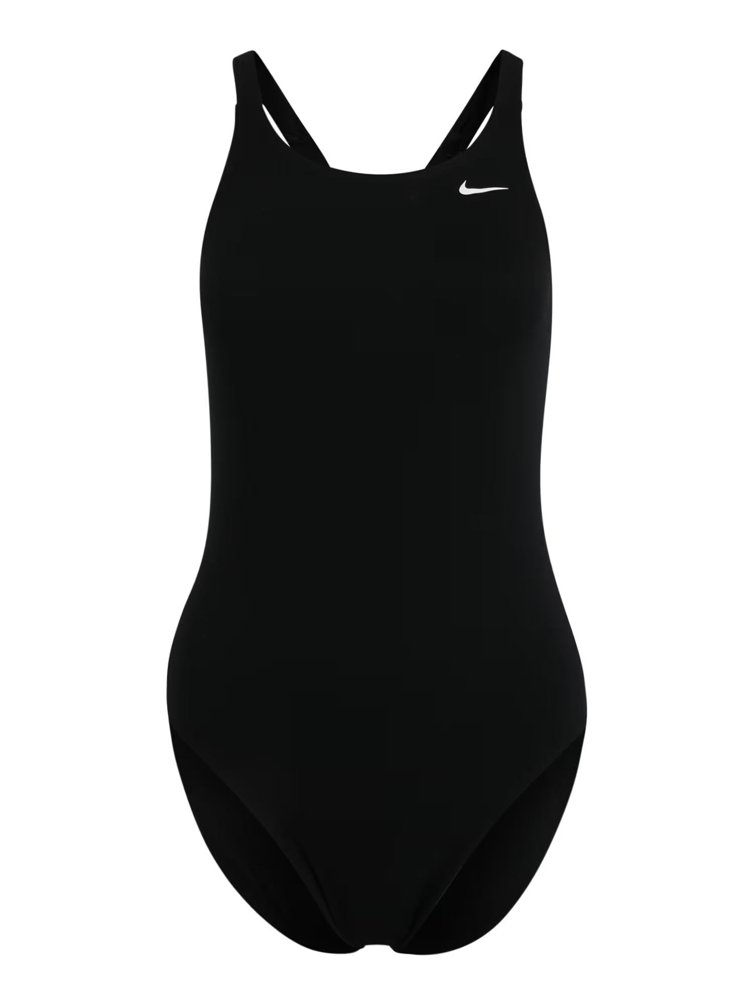 Nike Swim Costum de baie sport negru / alb - Pled.ro