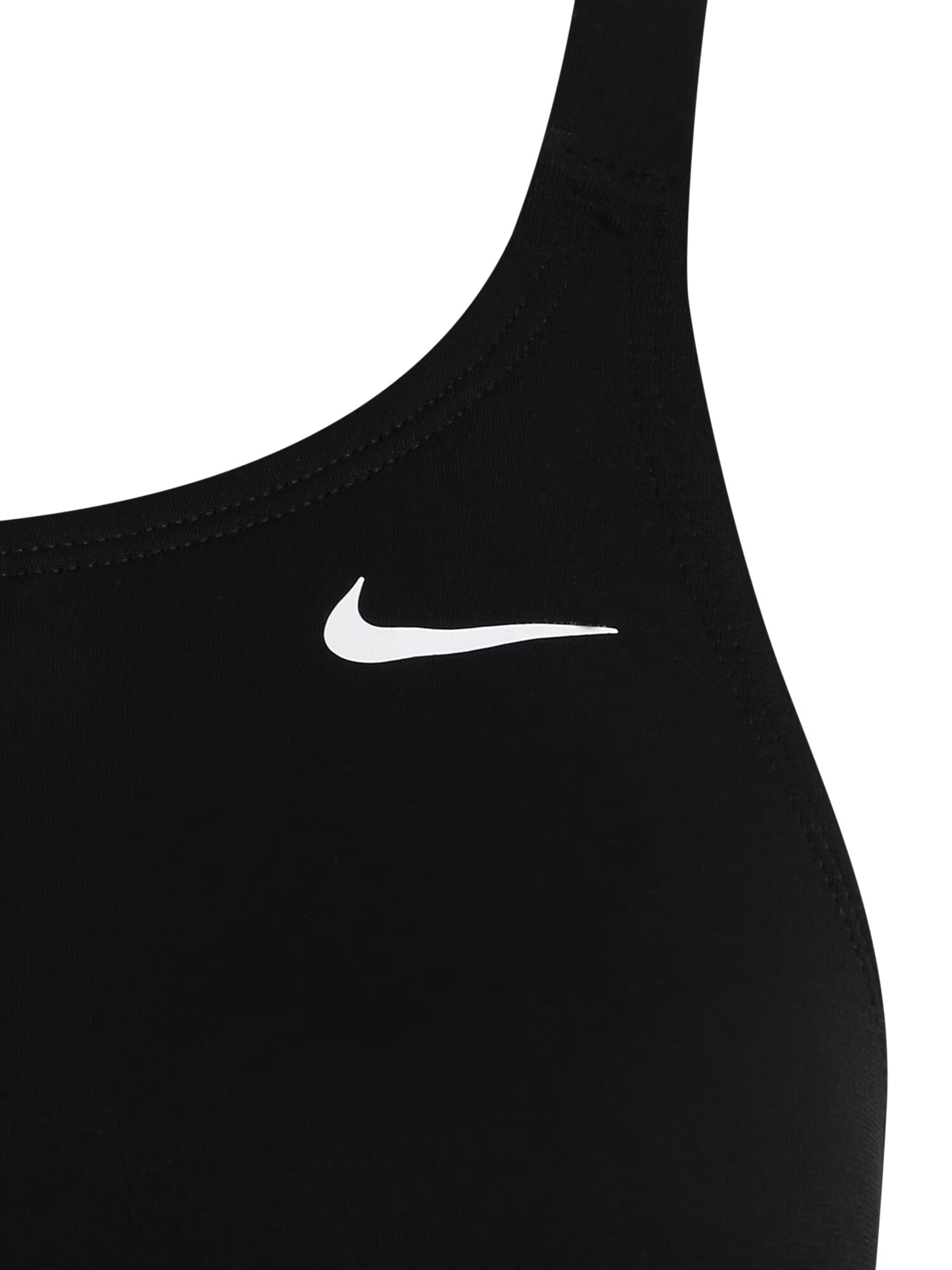 Nike Swim Costum de baie sport negru / alb - Pled.ro