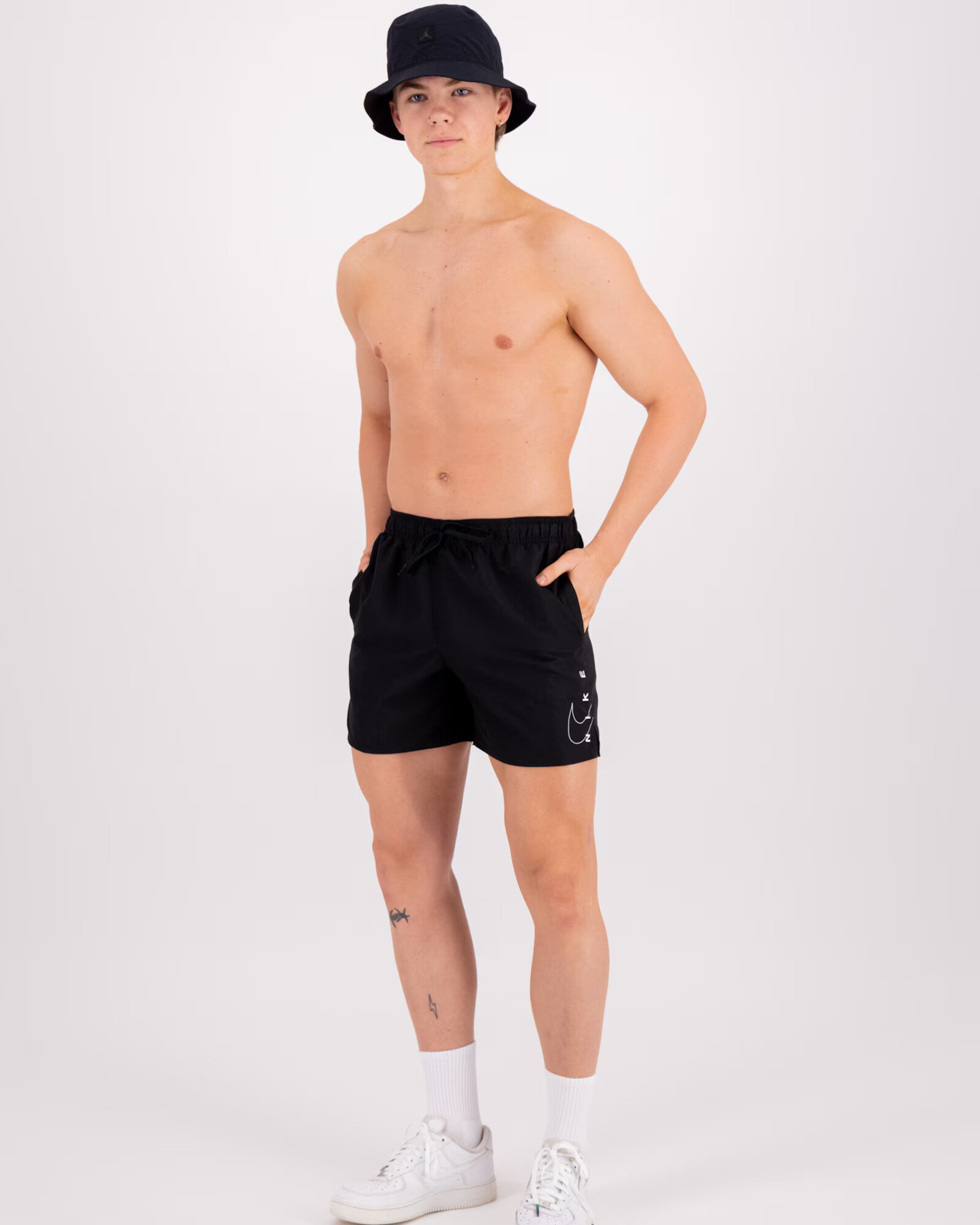 Nike Swim Pantaloni de baie negru / alb - Pled.ro