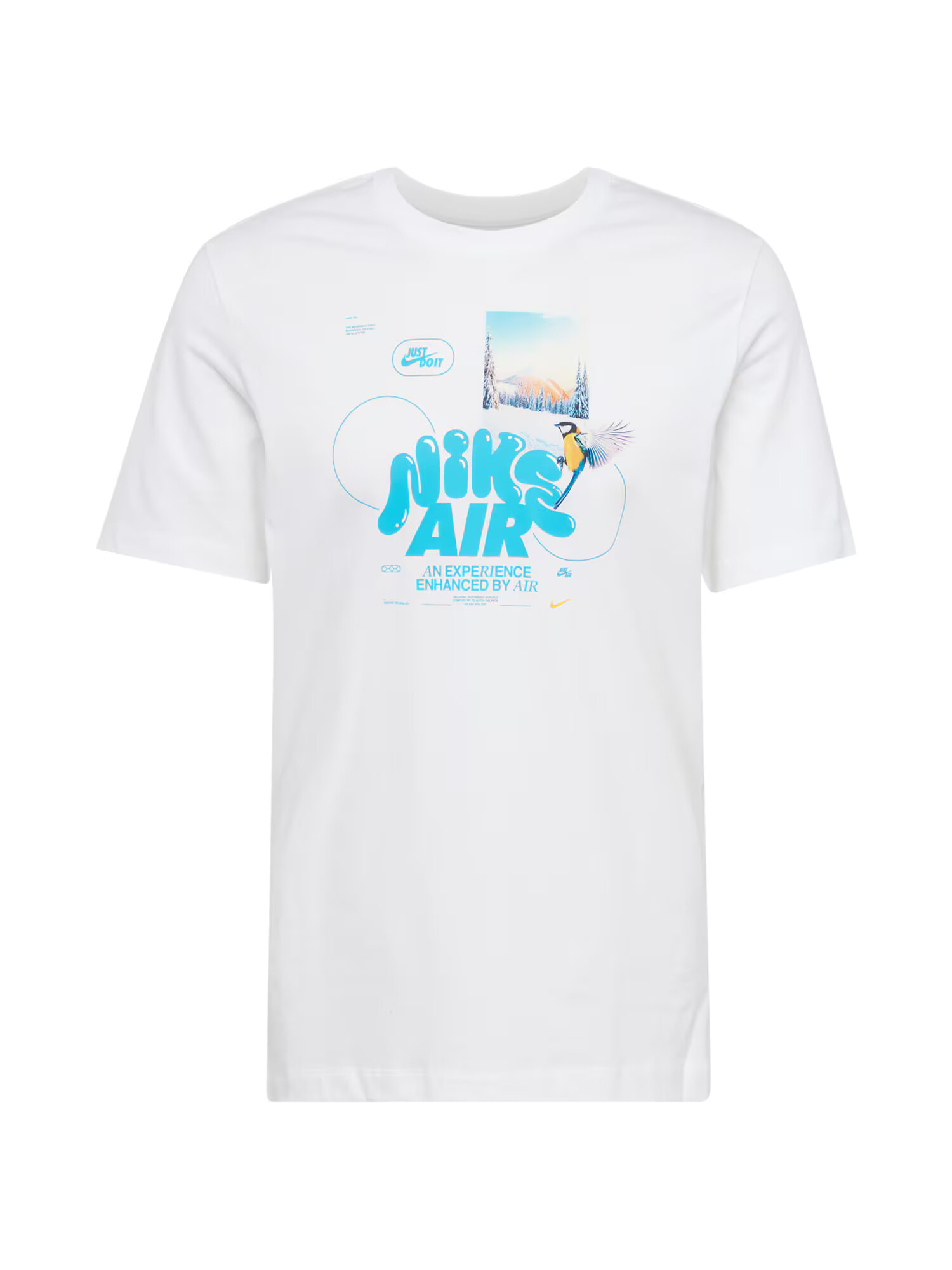 NIKE Tricou albastru aqua / gri / alb - Pled.ro