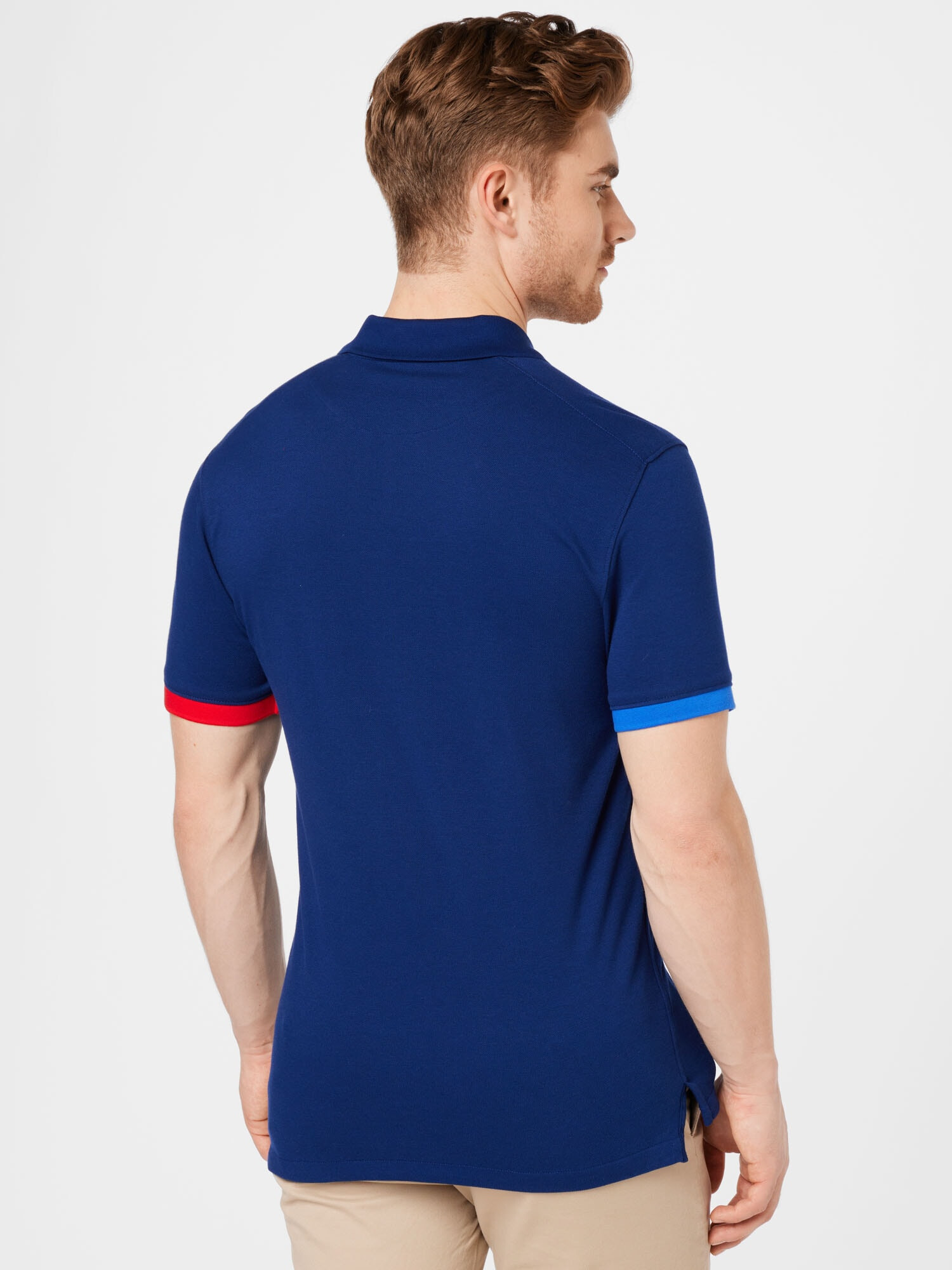 NIKE Tricou funcțional albastru / bleumarin / roșu - Pled.ro