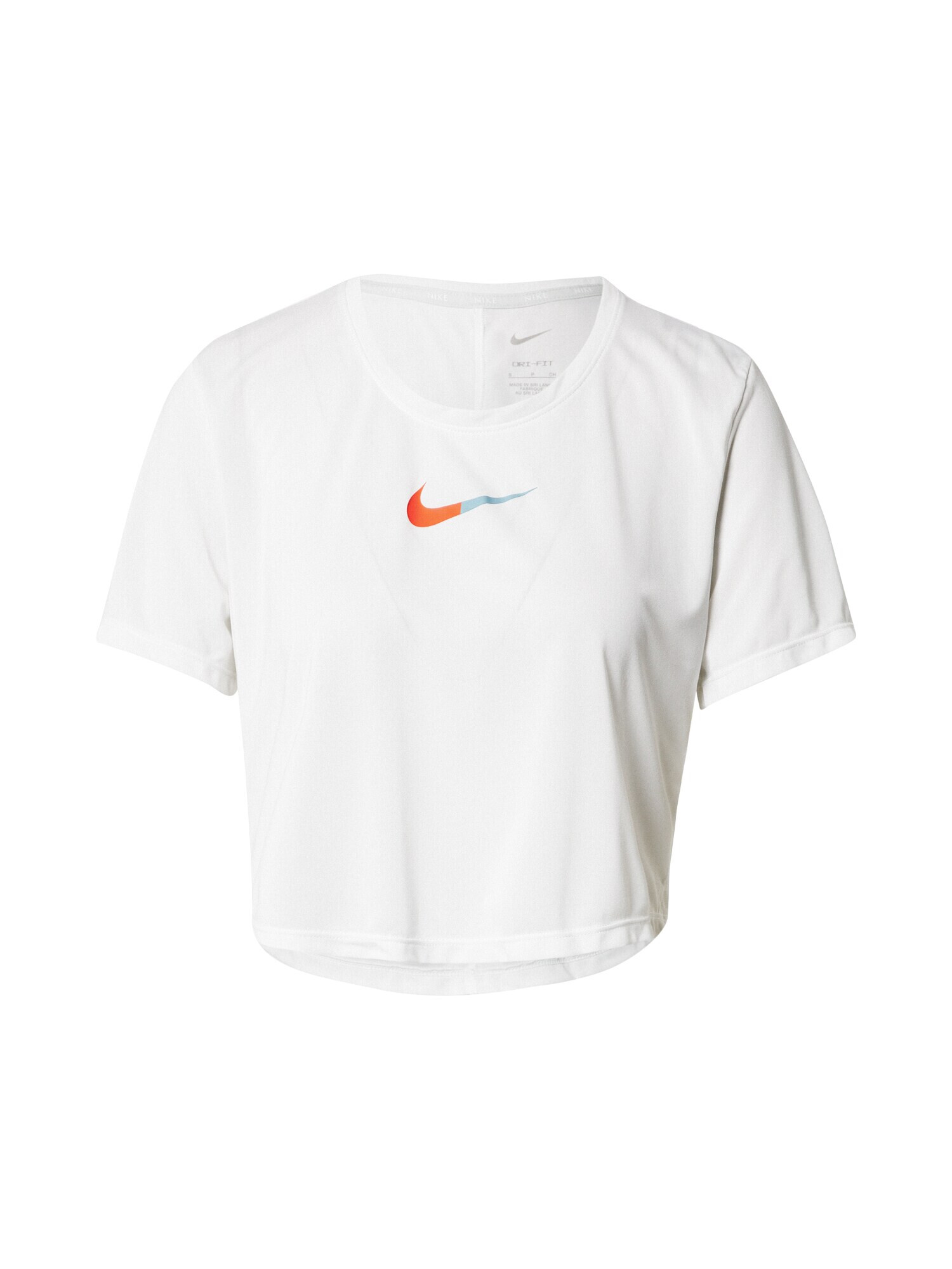 NIKE Tricou funcțional albastru deschis / portocaliu / alb - Pled.ro