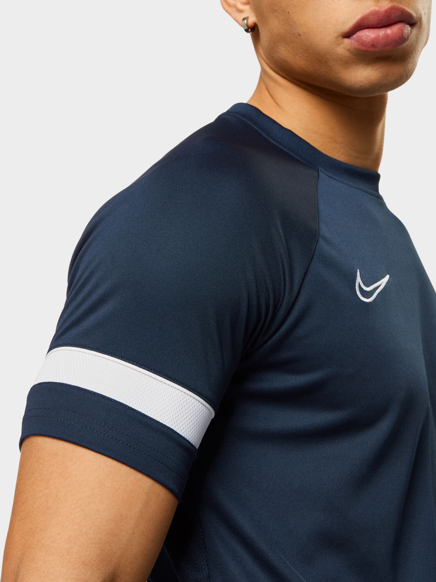 NIKE Tricou funcțional albastru marin / alb - Pled.ro