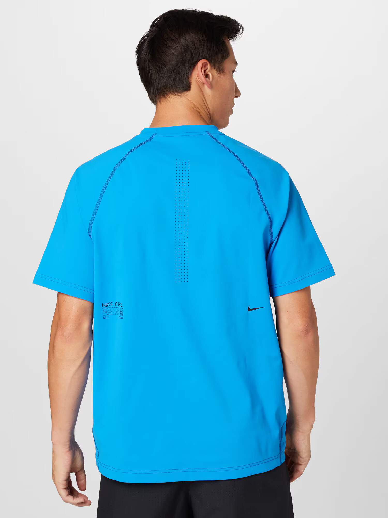 NIKE Tricou funcțional bleumarin / albastru aqua / negru - Pled.ro