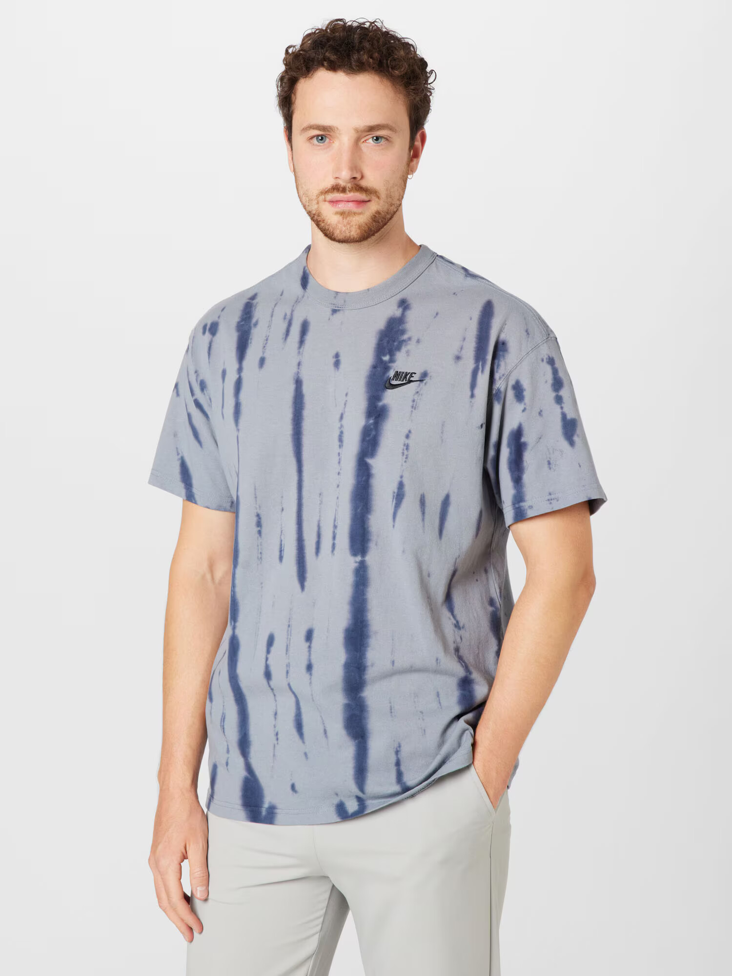 NIKE Tricou funcțional bleumarin / gri amestecat - Pled.ro