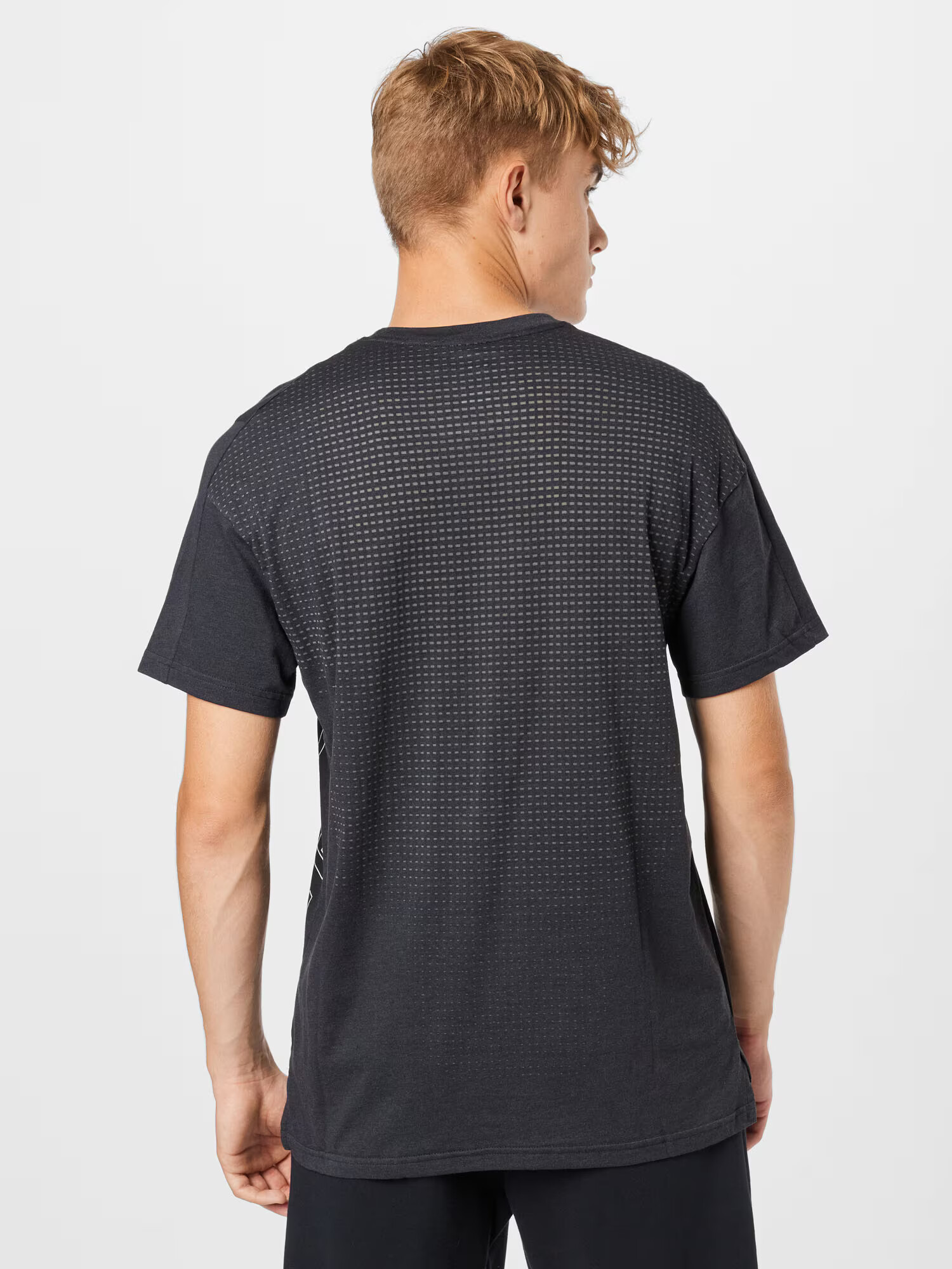 NIKE Tricou funcțional 'BURNOUT' negru amestecat / alb - Pled.ro