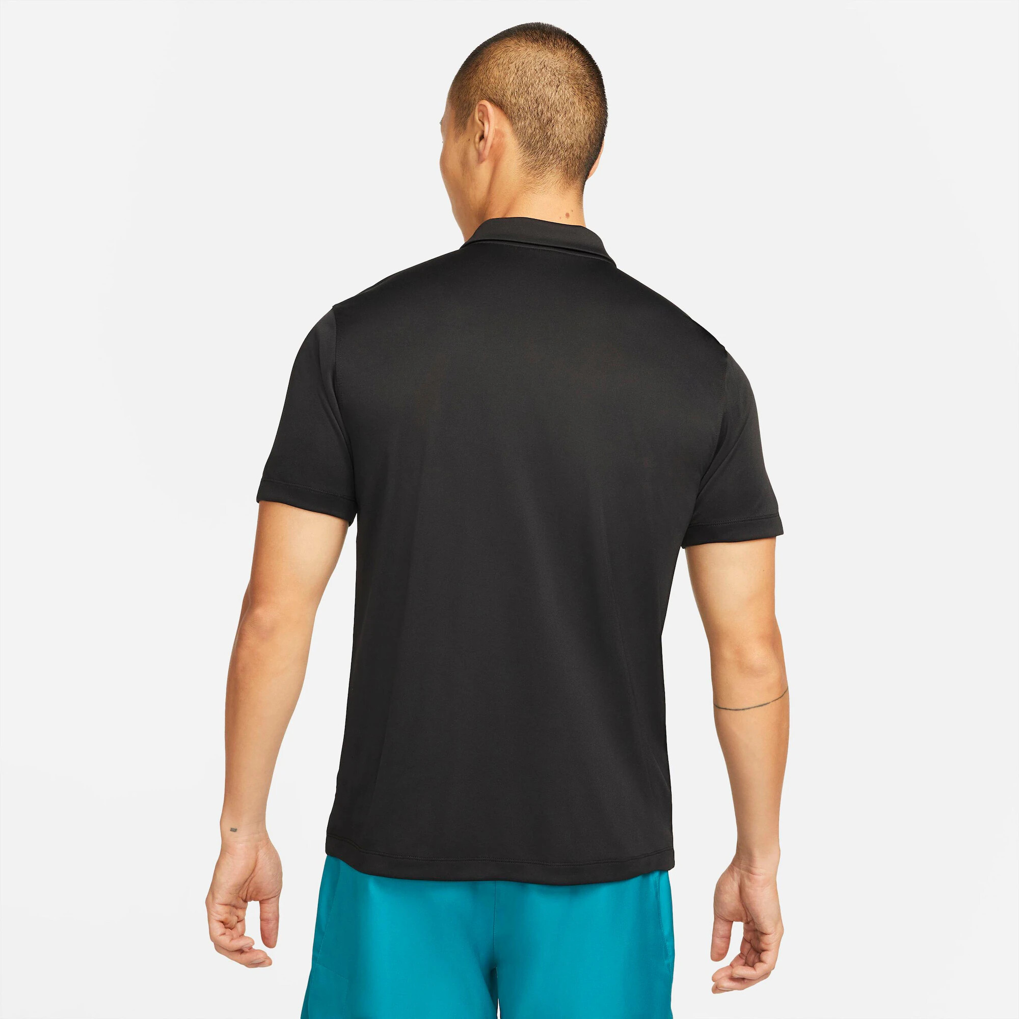 NIKE Tricou funcțional 'Court DF' negru / alb - Pled.ro