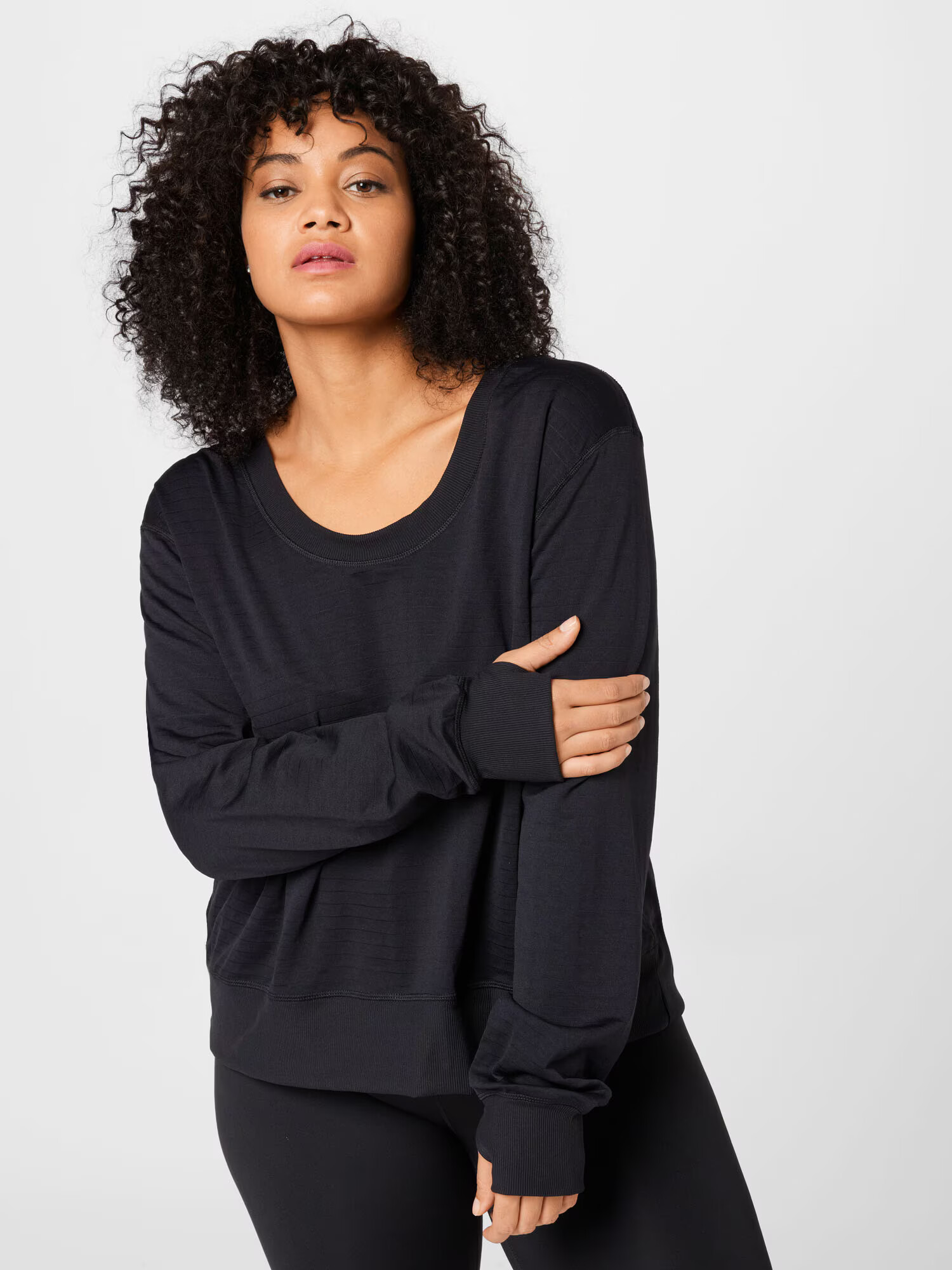 NIKE Tricou funcțional 'ELEMENT' negru / alb - Pled.ro