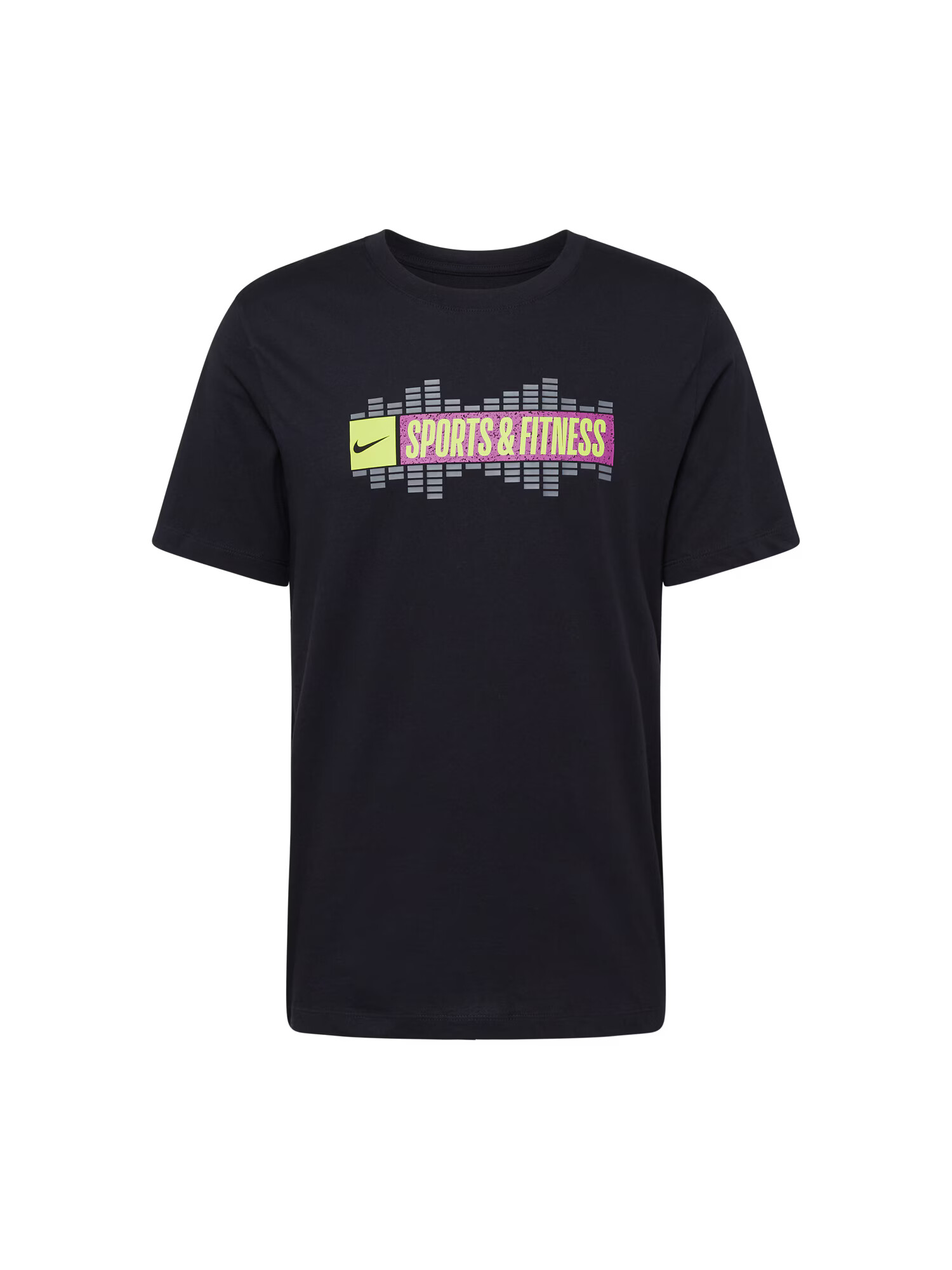 NIKE Tricou funcțional galben neon / gri / roz neon / negru - Pled.ro