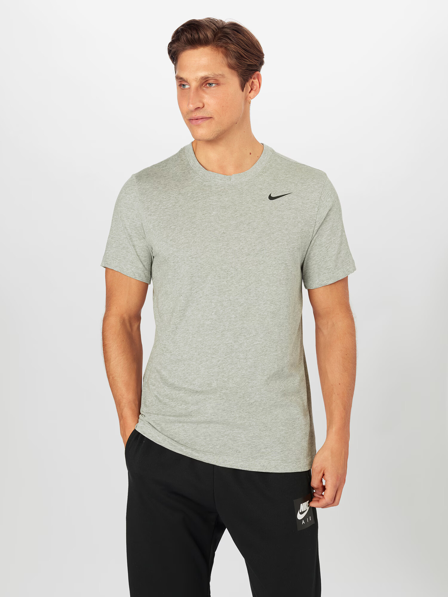 NIKE Tricou funcțional gri amestecat / negru - Pled.ro