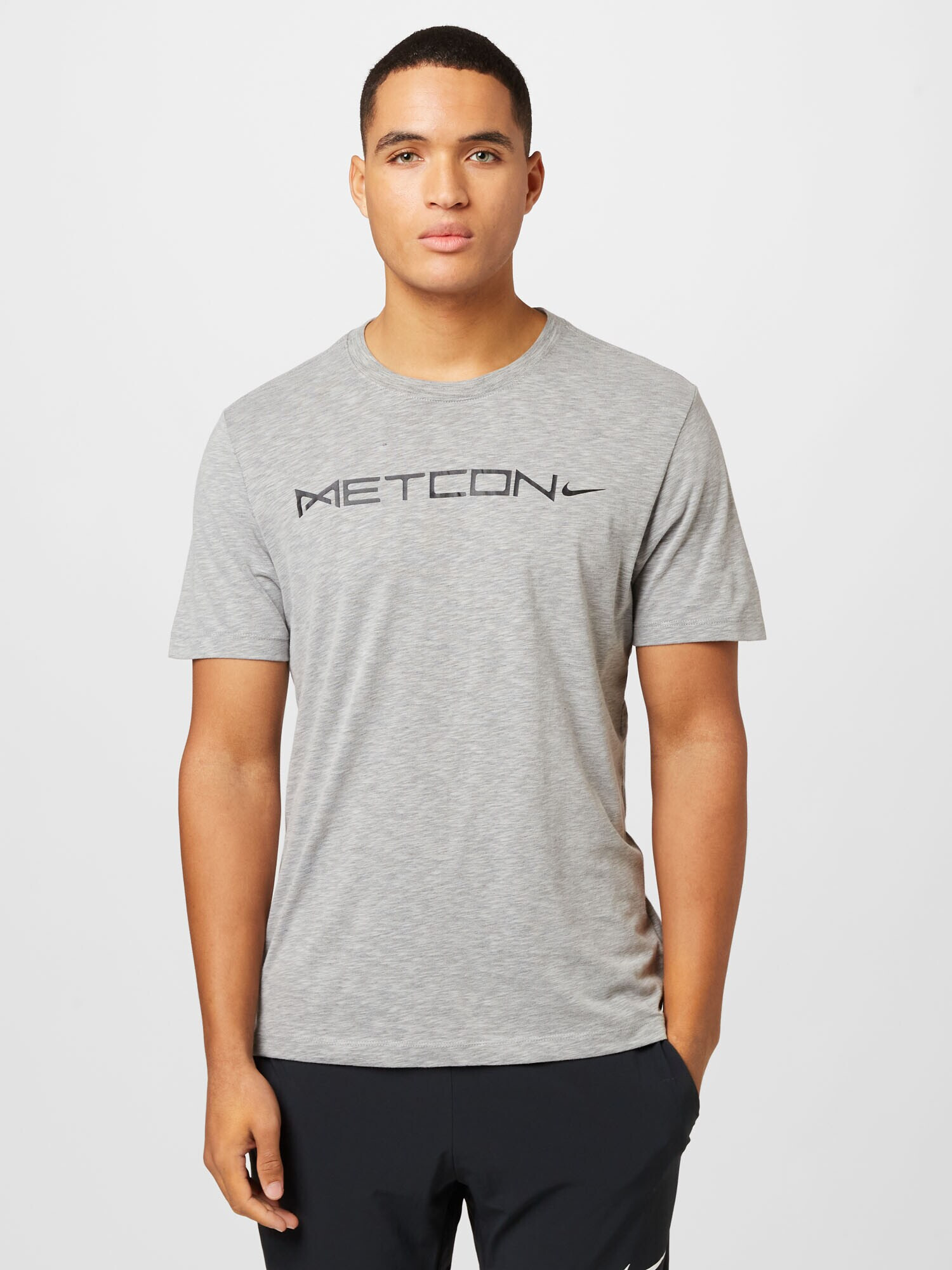 NIKE Tricou funcțional gri amestecat / negru - Pled.ro