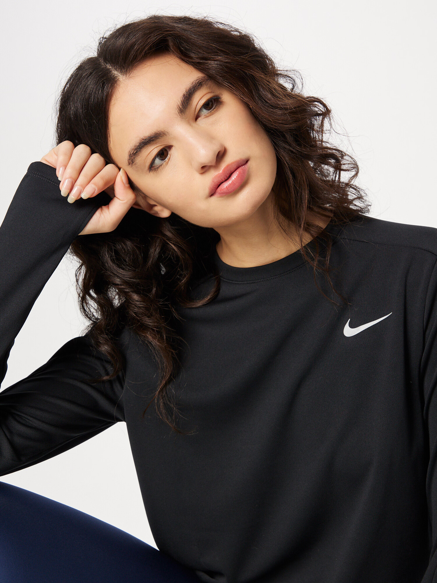 NIKE Tricou funcțional gri deschis / negru - Pled.ro