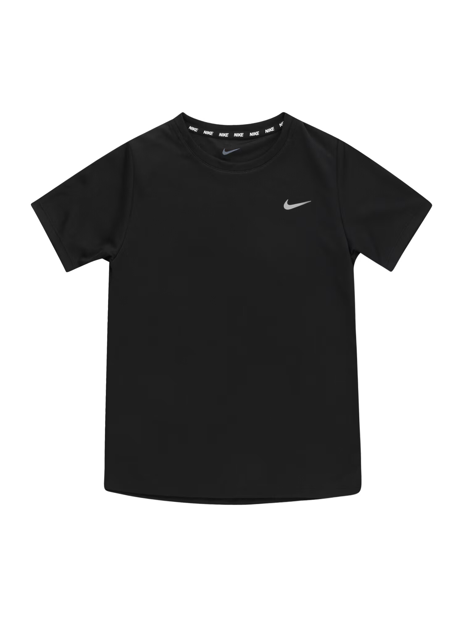 NIKE Tricou funcțional 'MILER' gri deschis / negru - Pled.ro