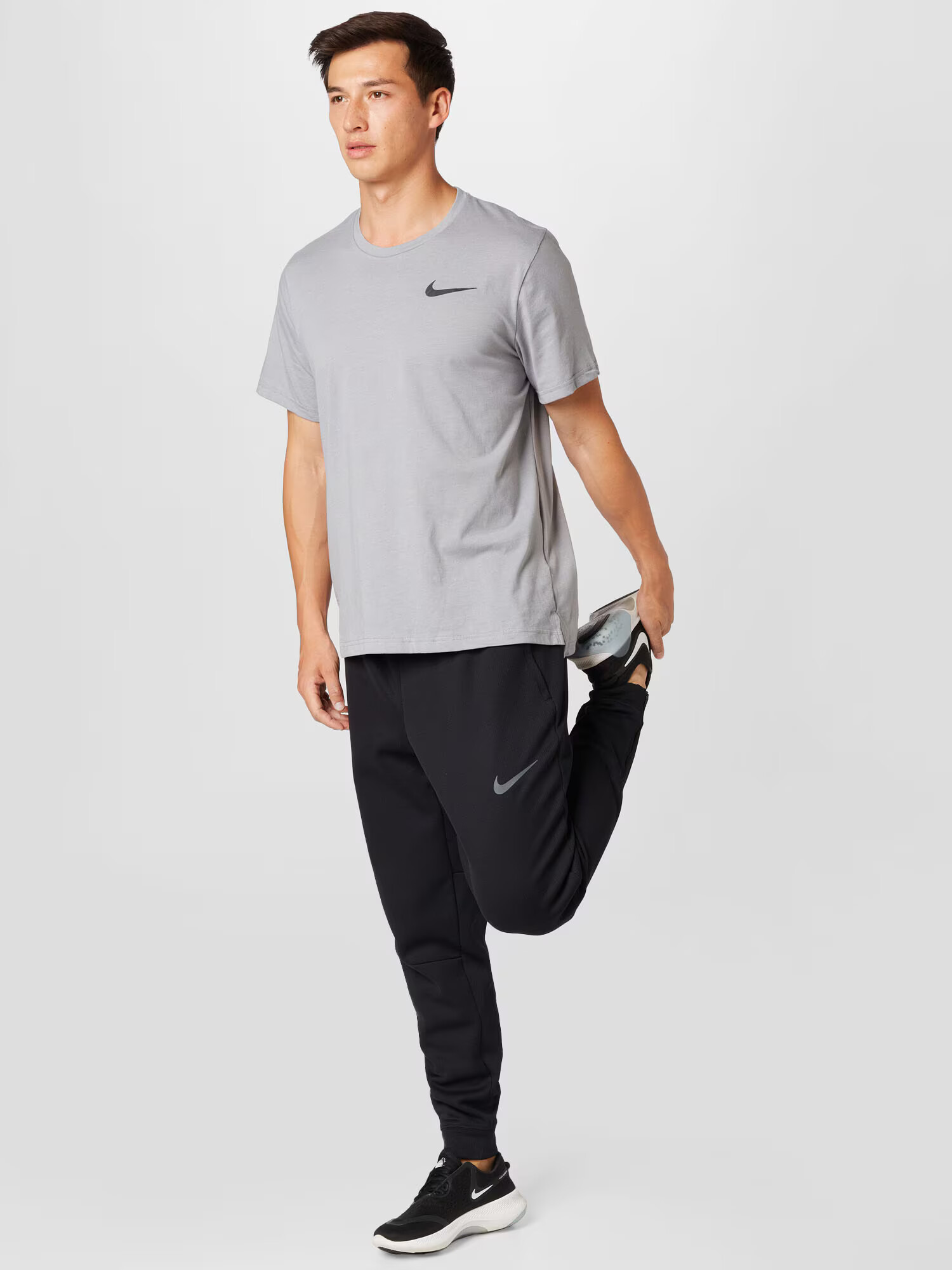 NIKE Tricou funcțional gri / gri piatră / negru - Pled.ro