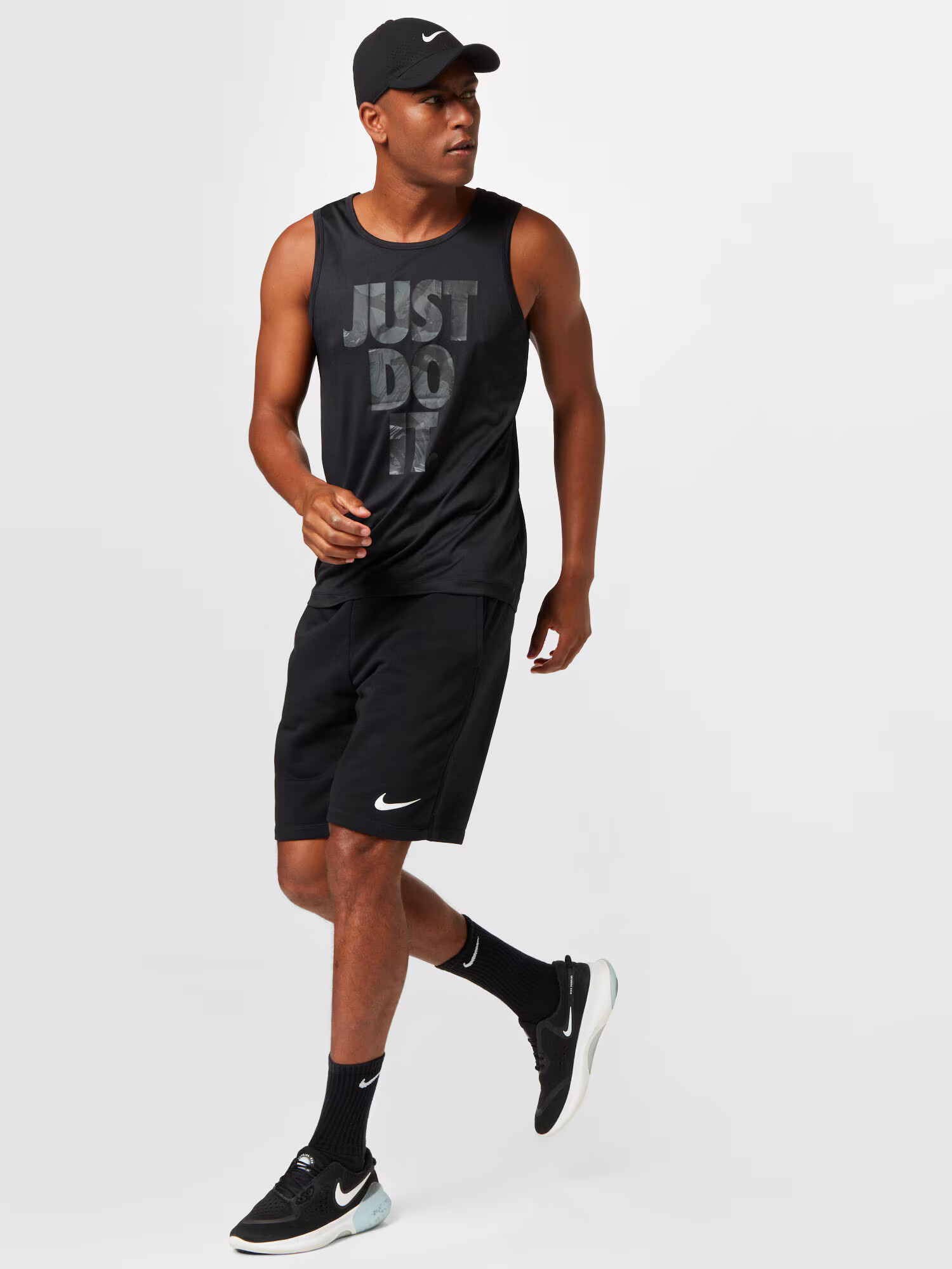 NIKE Tricou funcțional gri metalic / negru - Pled.ro