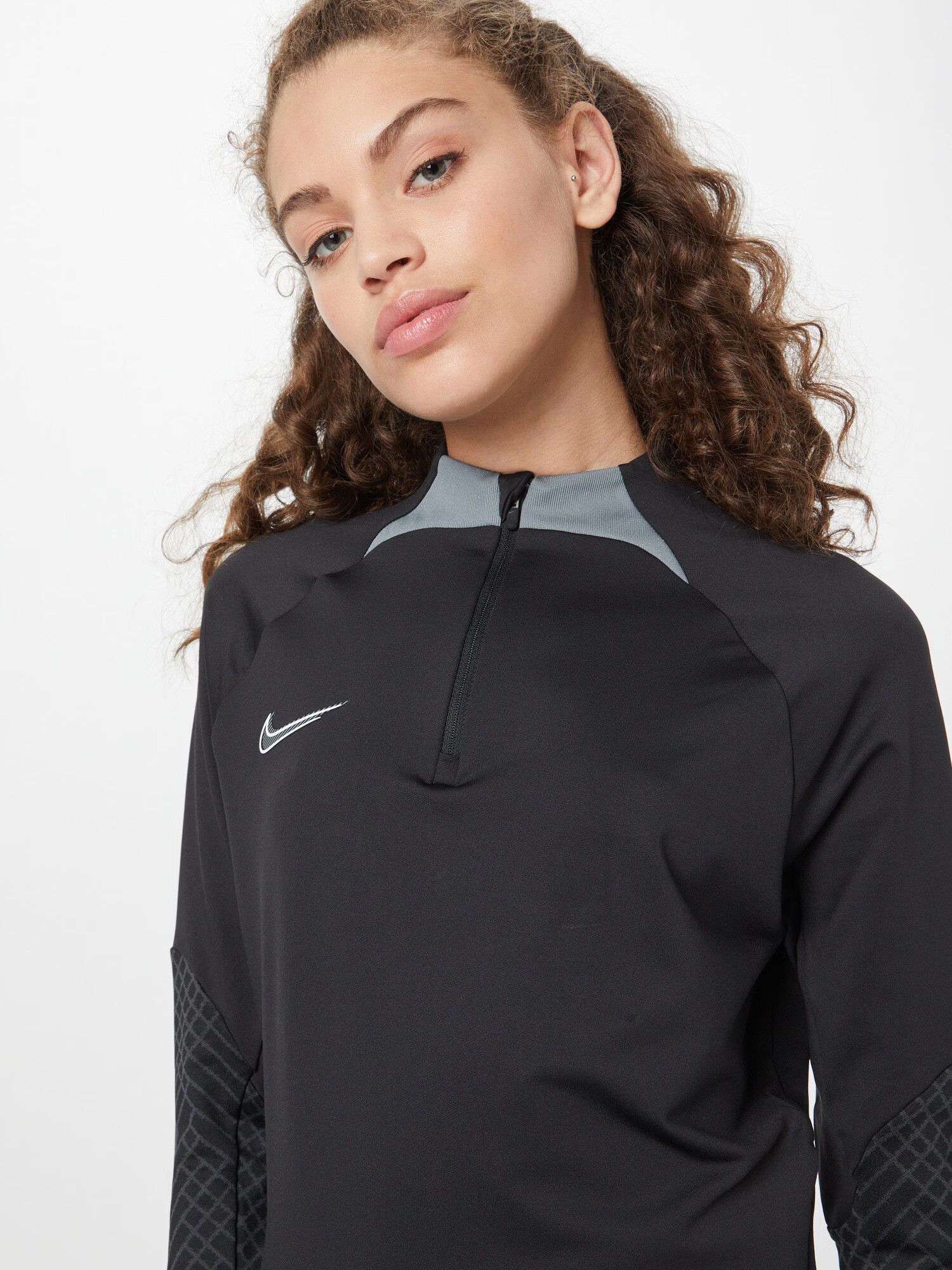 NIKE Tricou funcțional gri / negru - Pled.ro