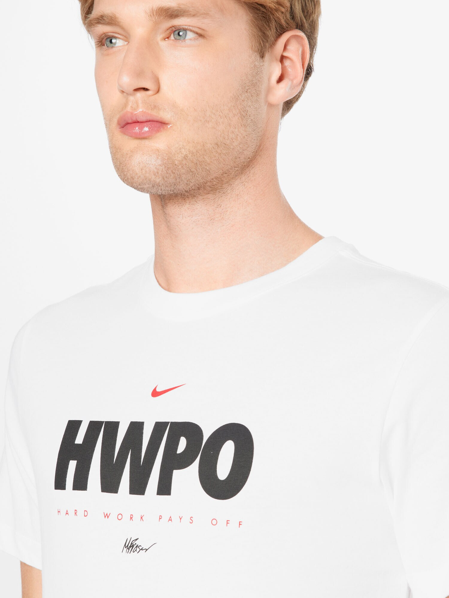 NIKE Tricou funcțional 'HWPO' roșu / negru / alb - Pled.ro