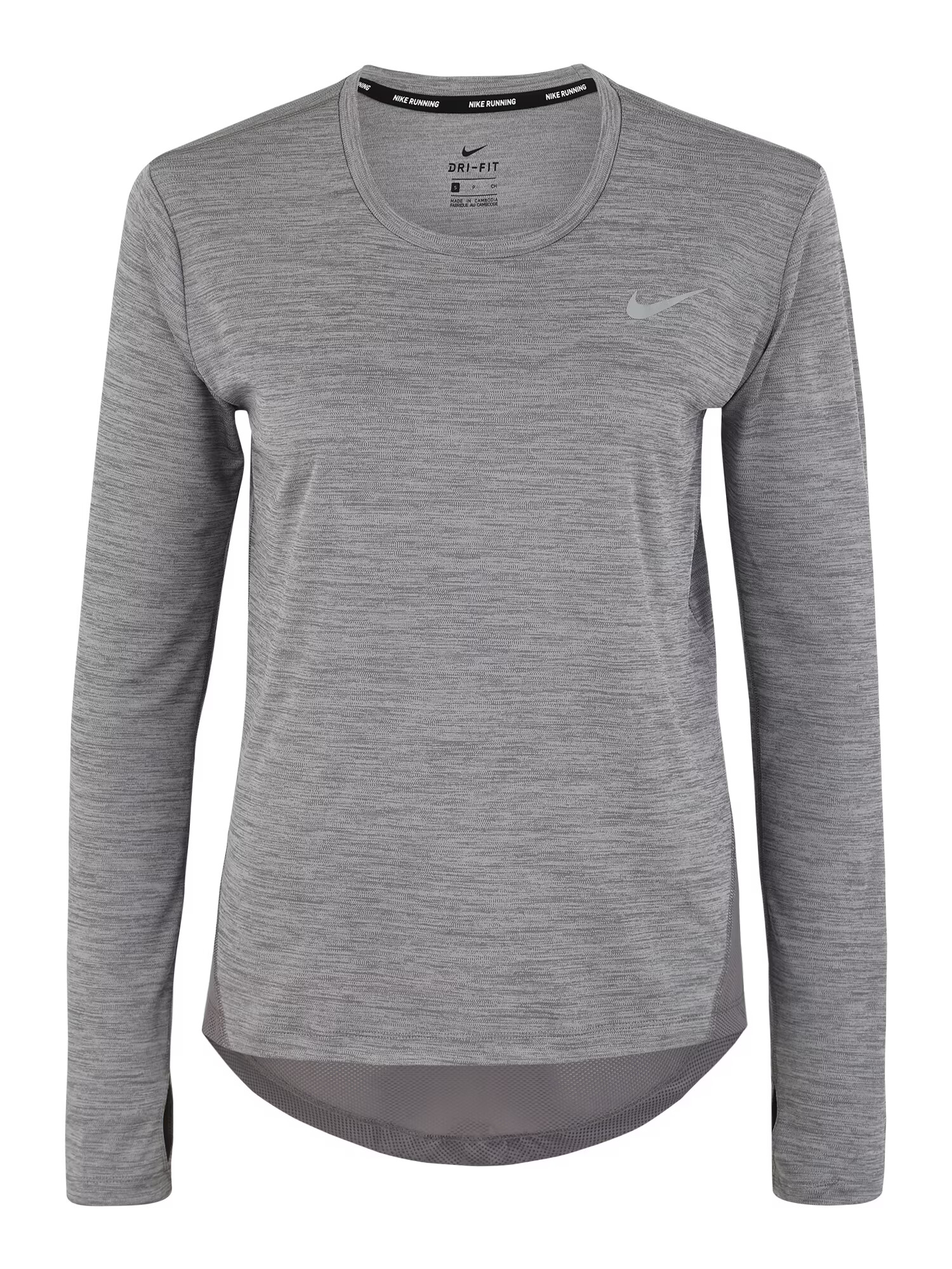 NIKE Tricou funcțional 'MILER' gri - Pled.ro