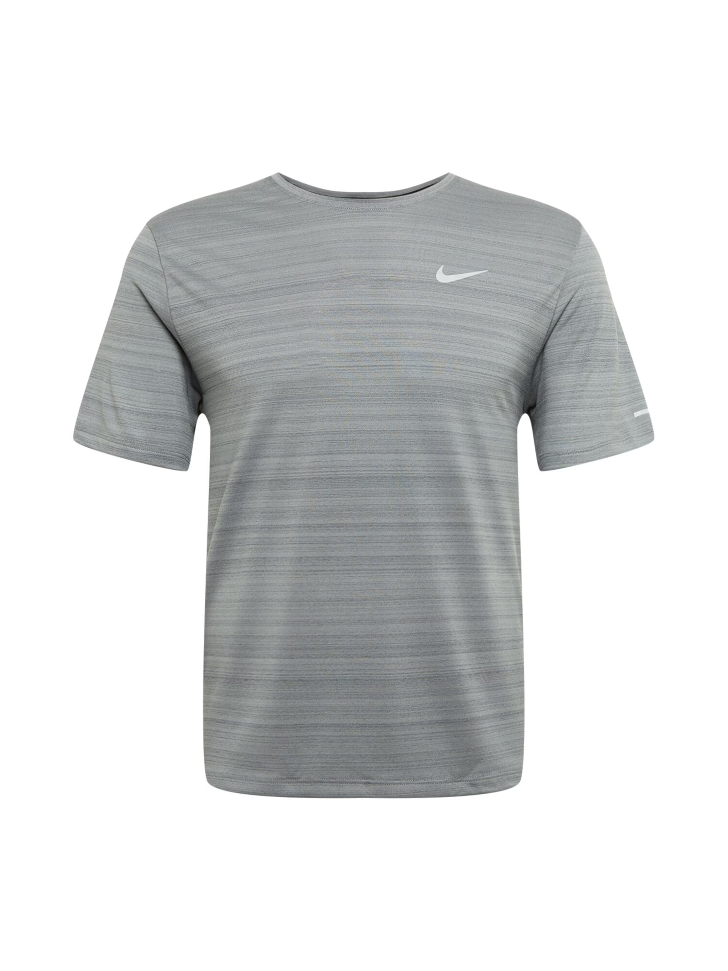 NIKE Tricou funcțional 'Miler' gri amestecat / alb - Pled.ro